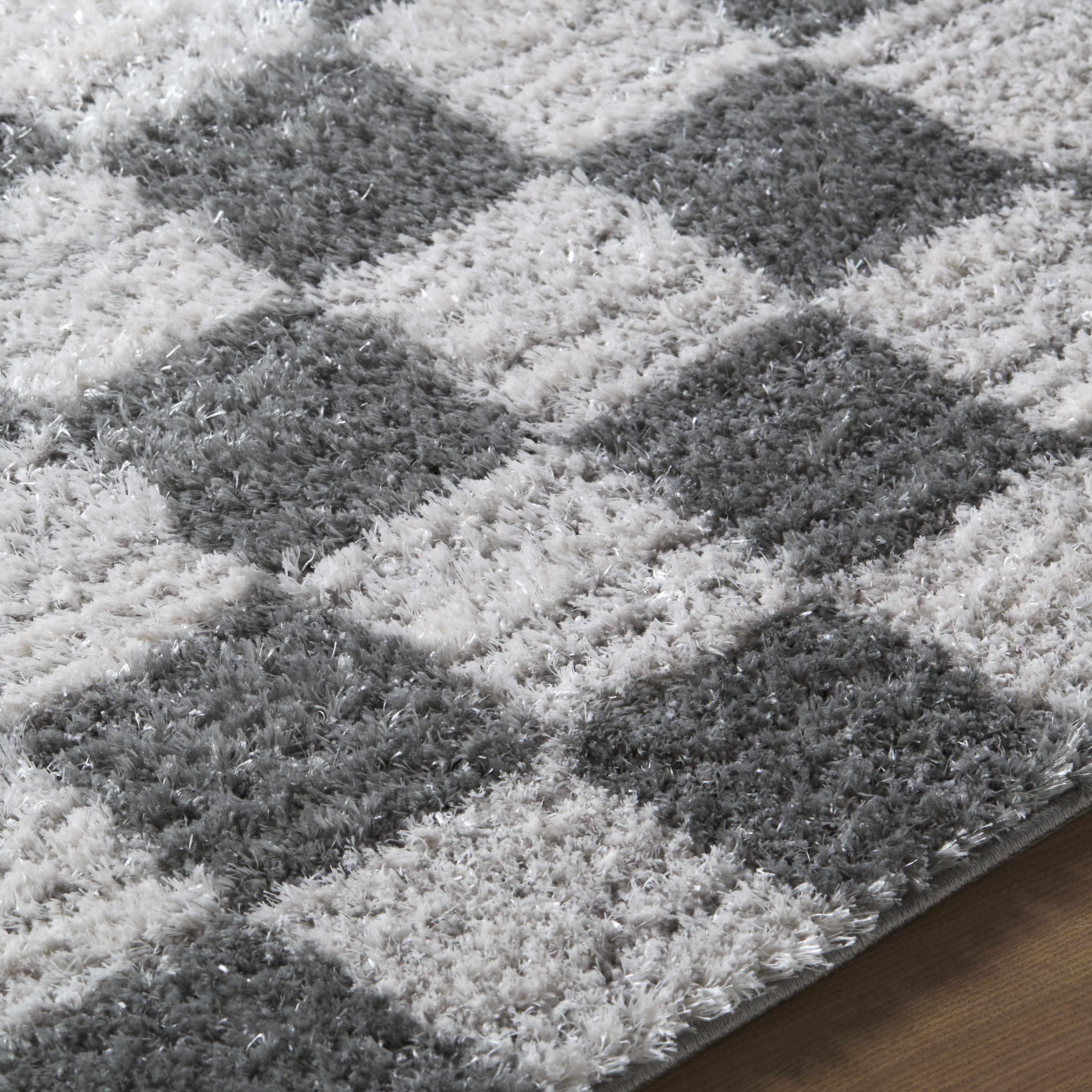 Belita Charcoal Luxe Shag Area Rug - Image 6