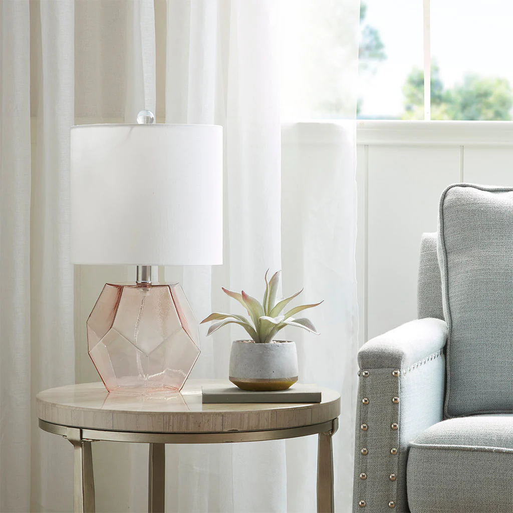 Bella Geometric Glass Table Lamp - Image 2