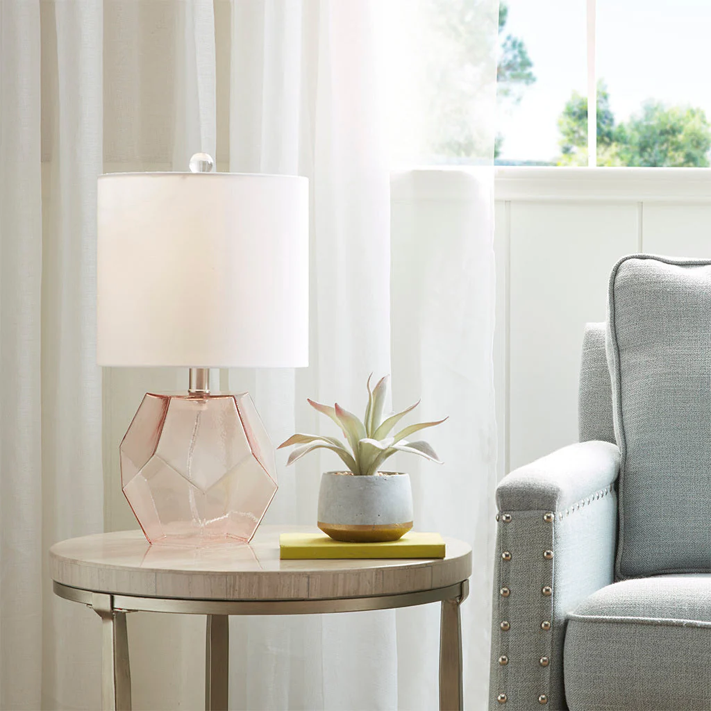 Bella Geometric Glass Table Lamp - Image 6