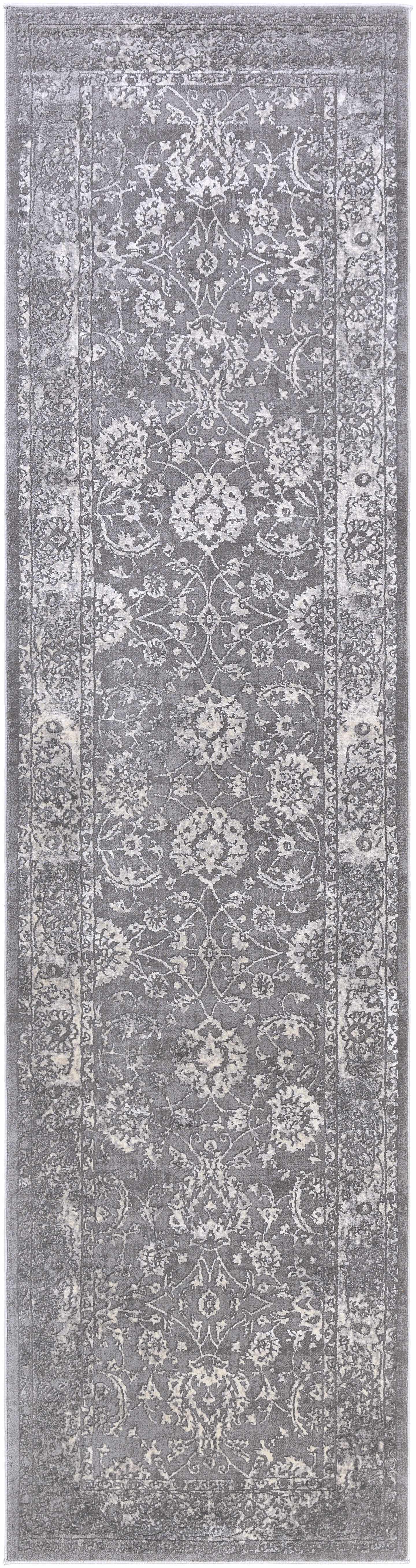 Benavides Gray Updated Traditional Tibetan Rug - Image 12