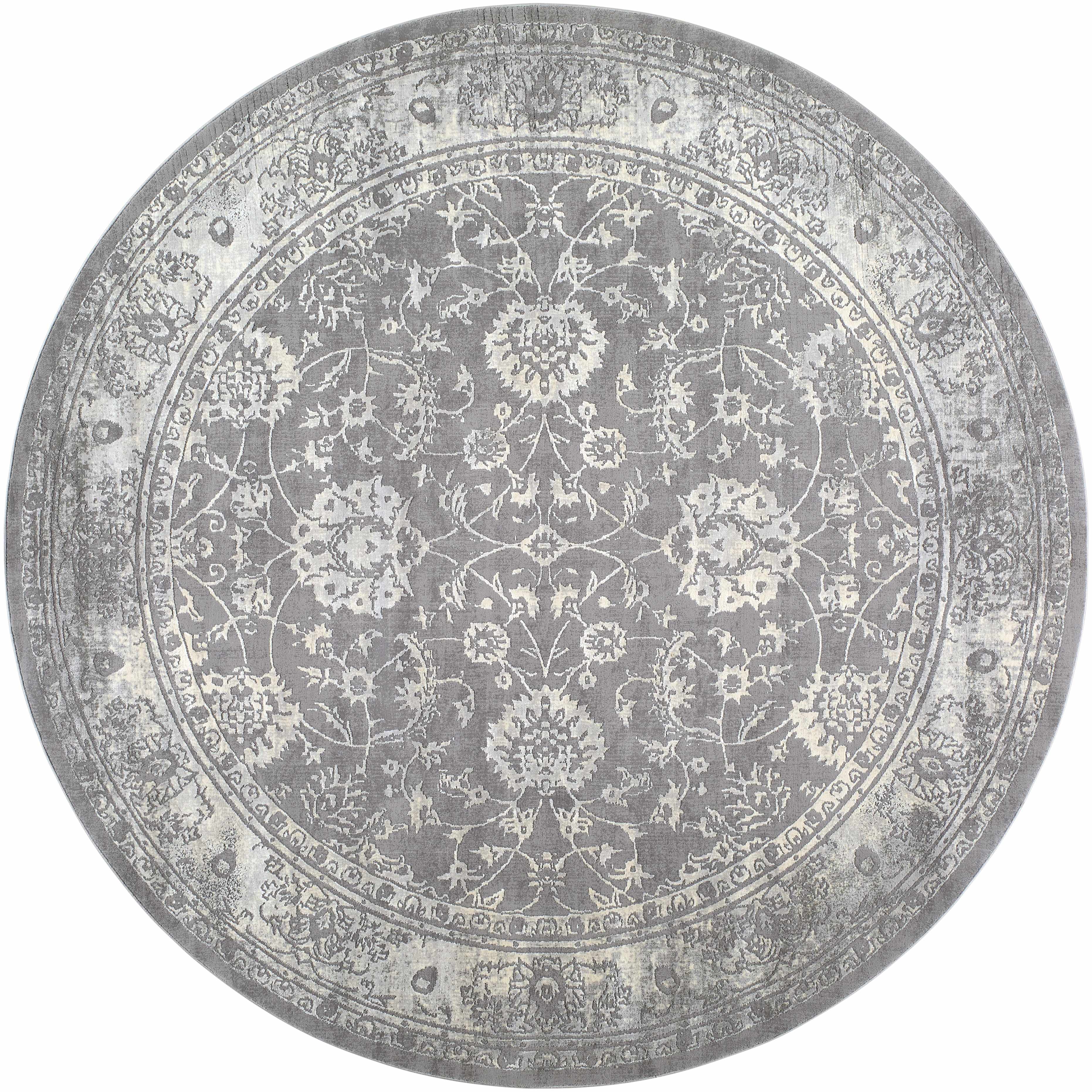 Benavides Gray Updated Traditional Tibetan Rug - Image 18