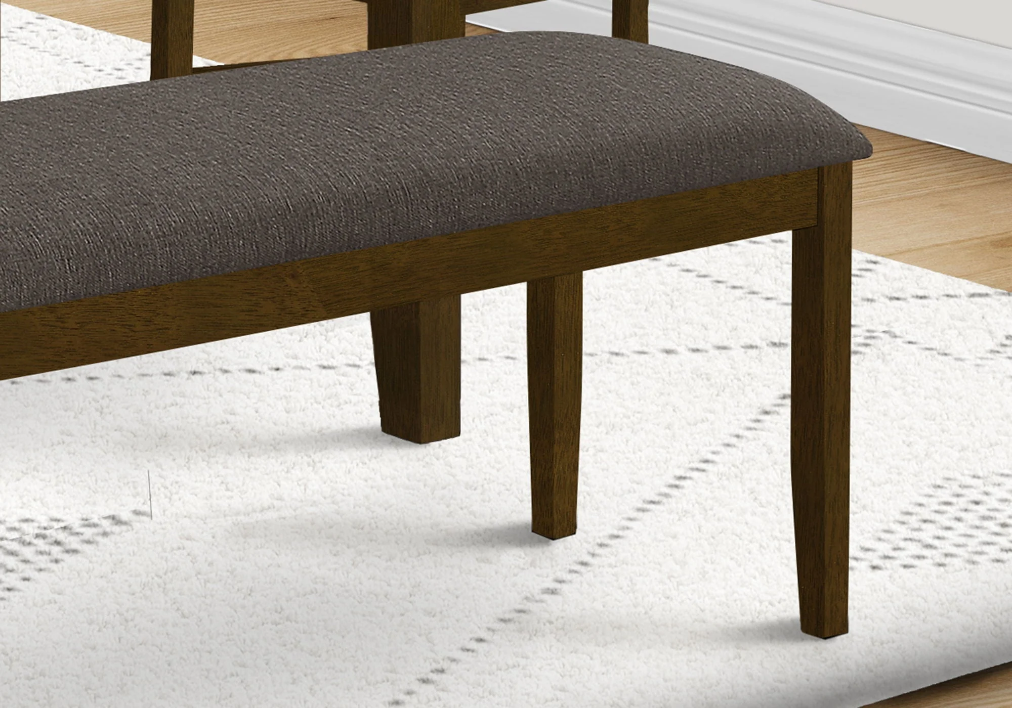 Bench, Rectangular, Hallway, Upholstered, Transitional - Image 4