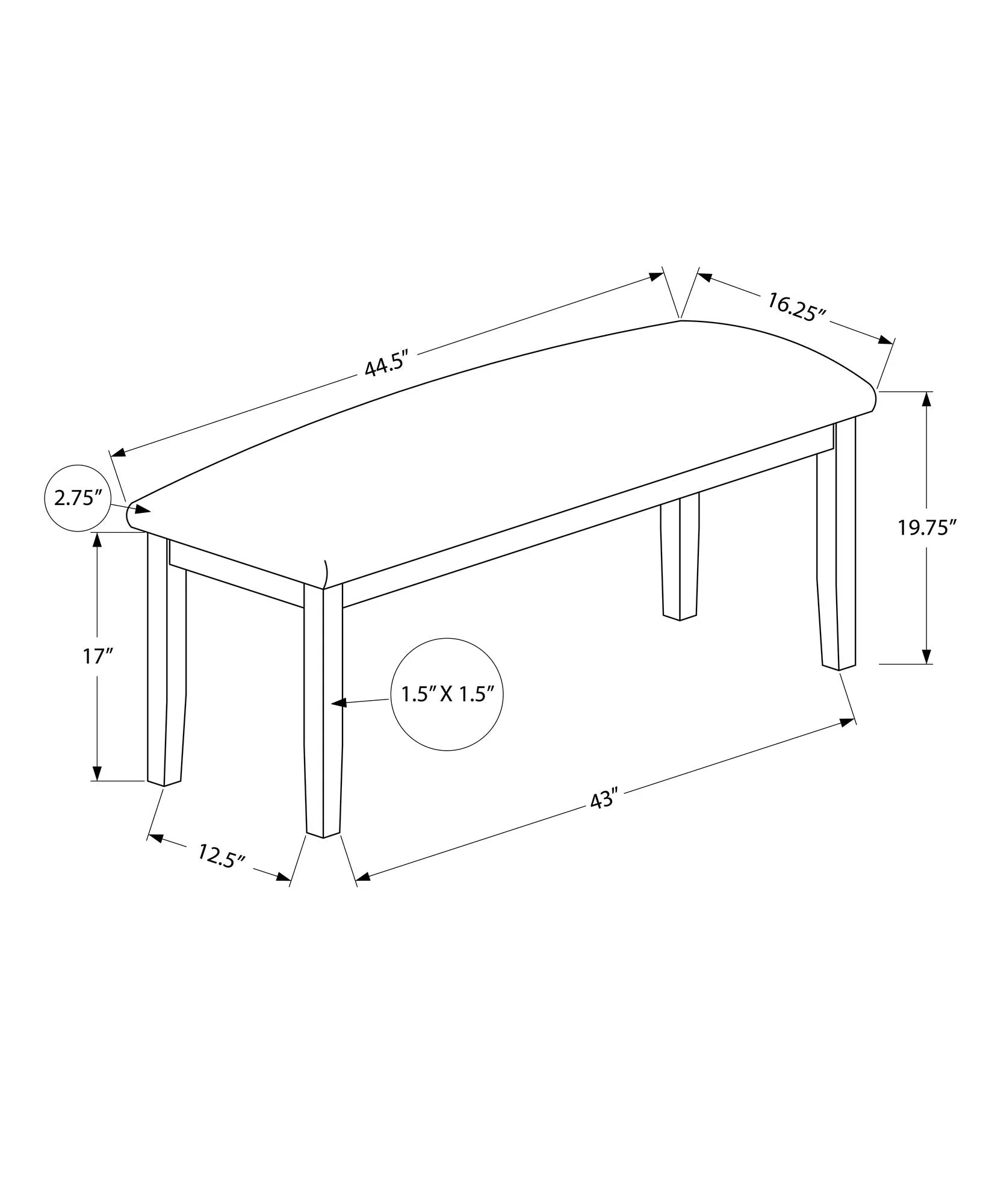 Bench, Rectangular, Hallway, Upholstered, Transitional - Image 6