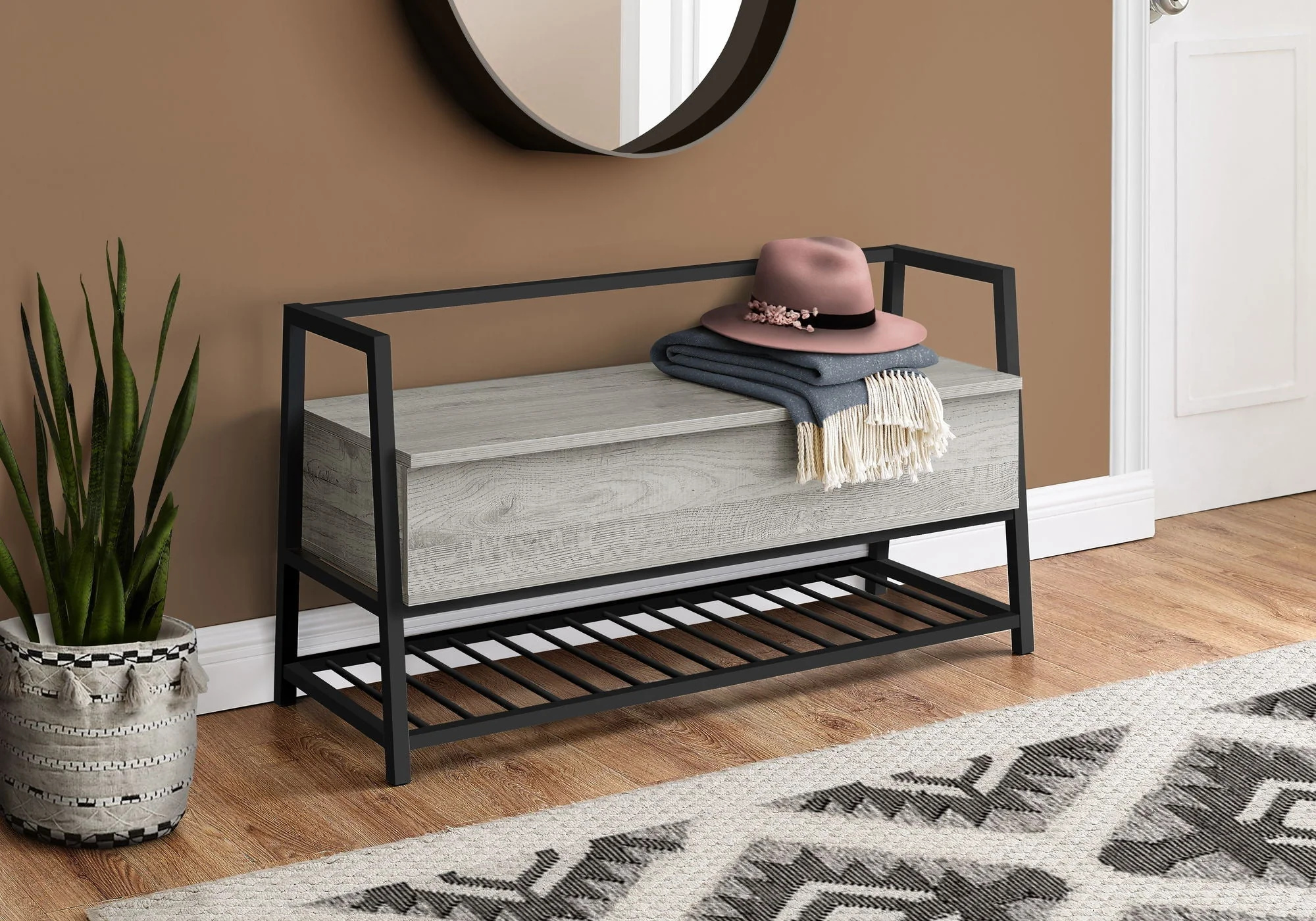 Bench Storage, Rectangular, Contemporary & Modern - Image 2