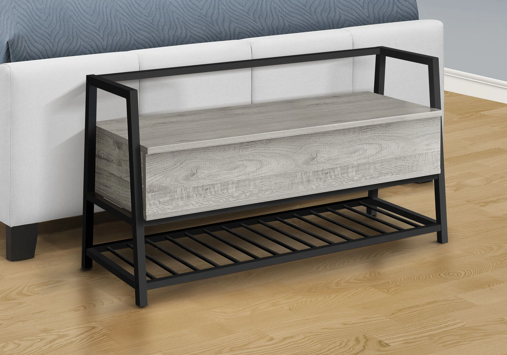 Bench Storage, Rectangular, Contemporary & Modern - Image 3