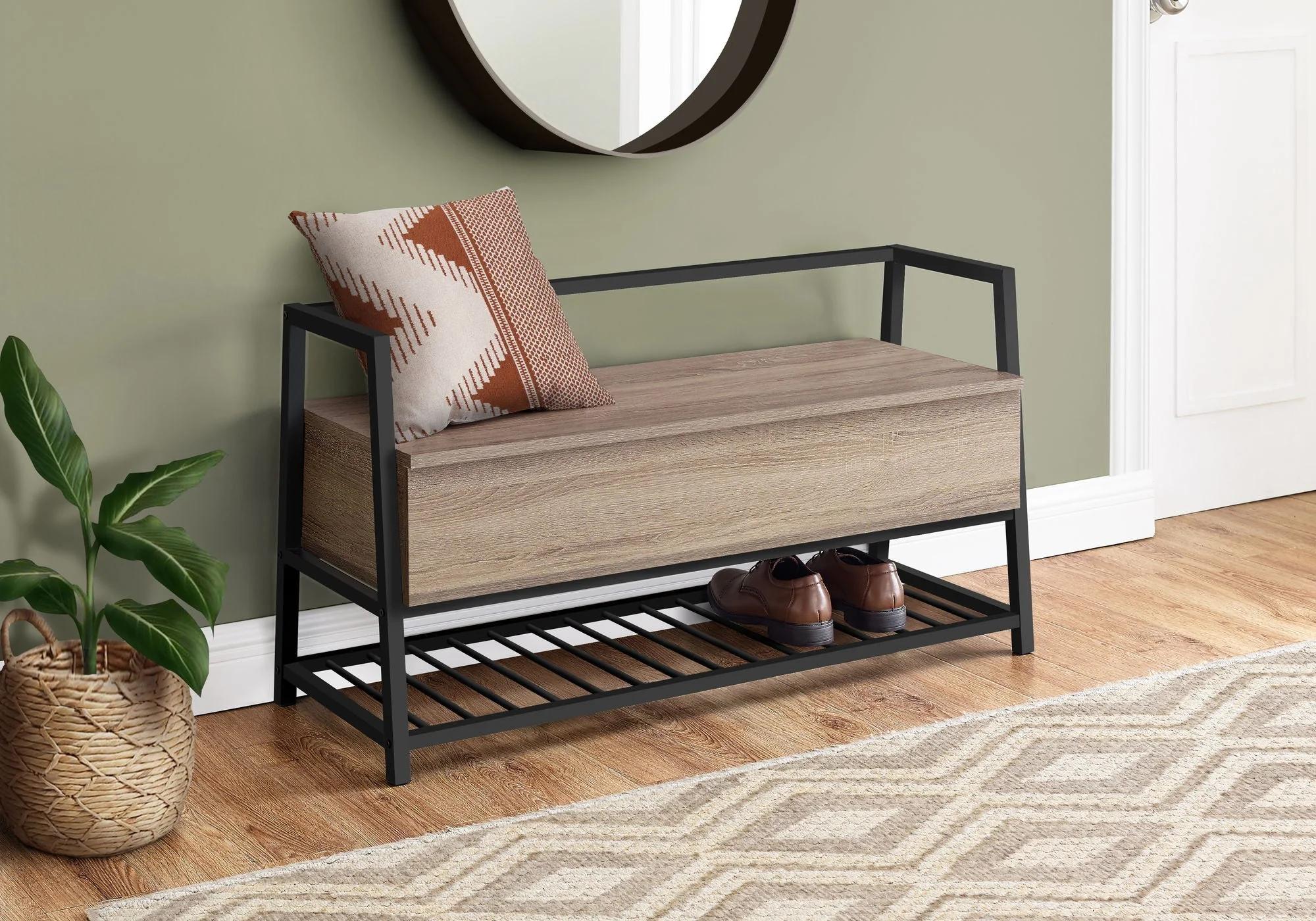 Bench Storage, Rectangular, Contemporary & Modern - Image 6