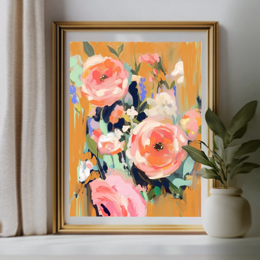 Beneath Apricot Skies Art Print - Image 2