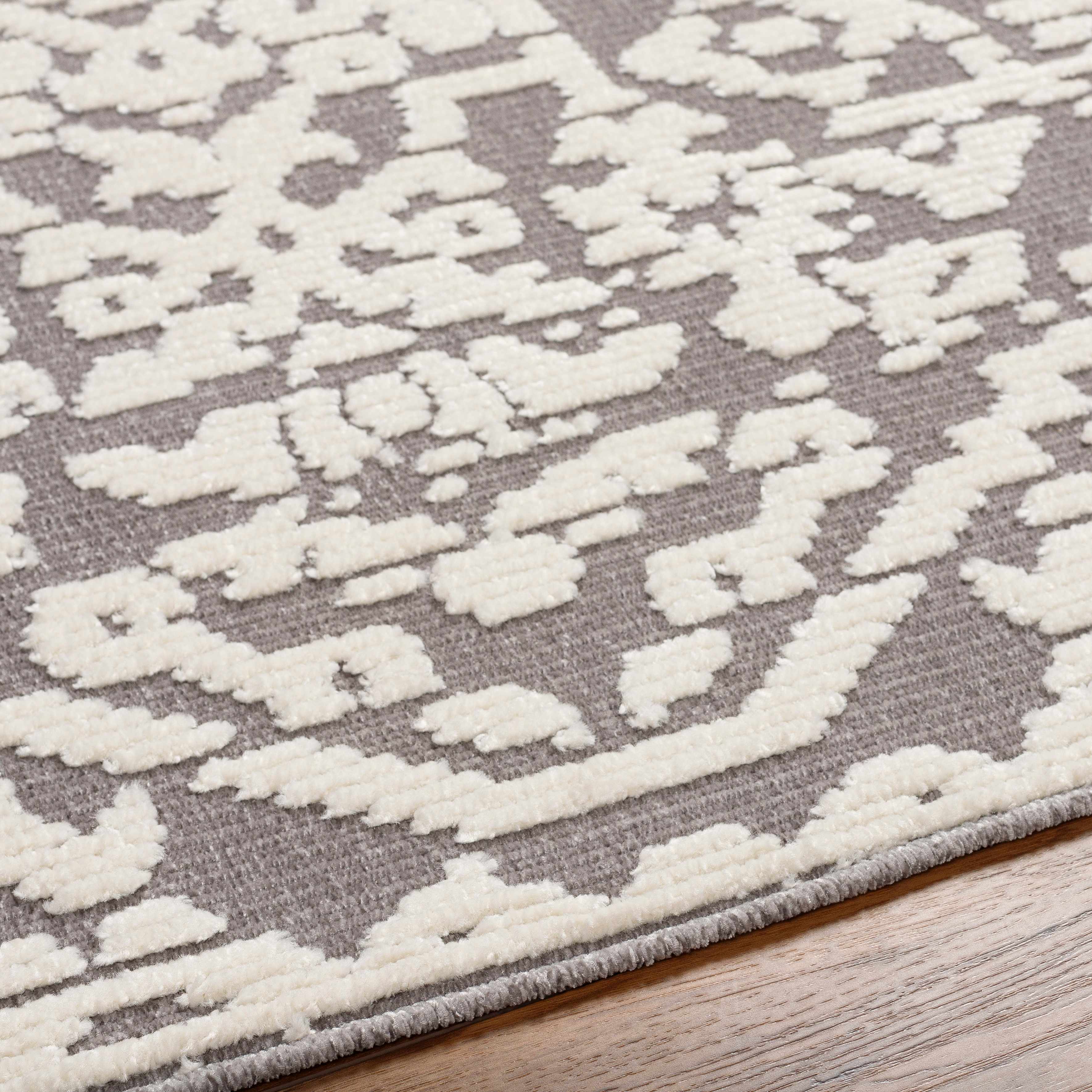 Beren Gray Washable Area Rug - Clearance - Image 4