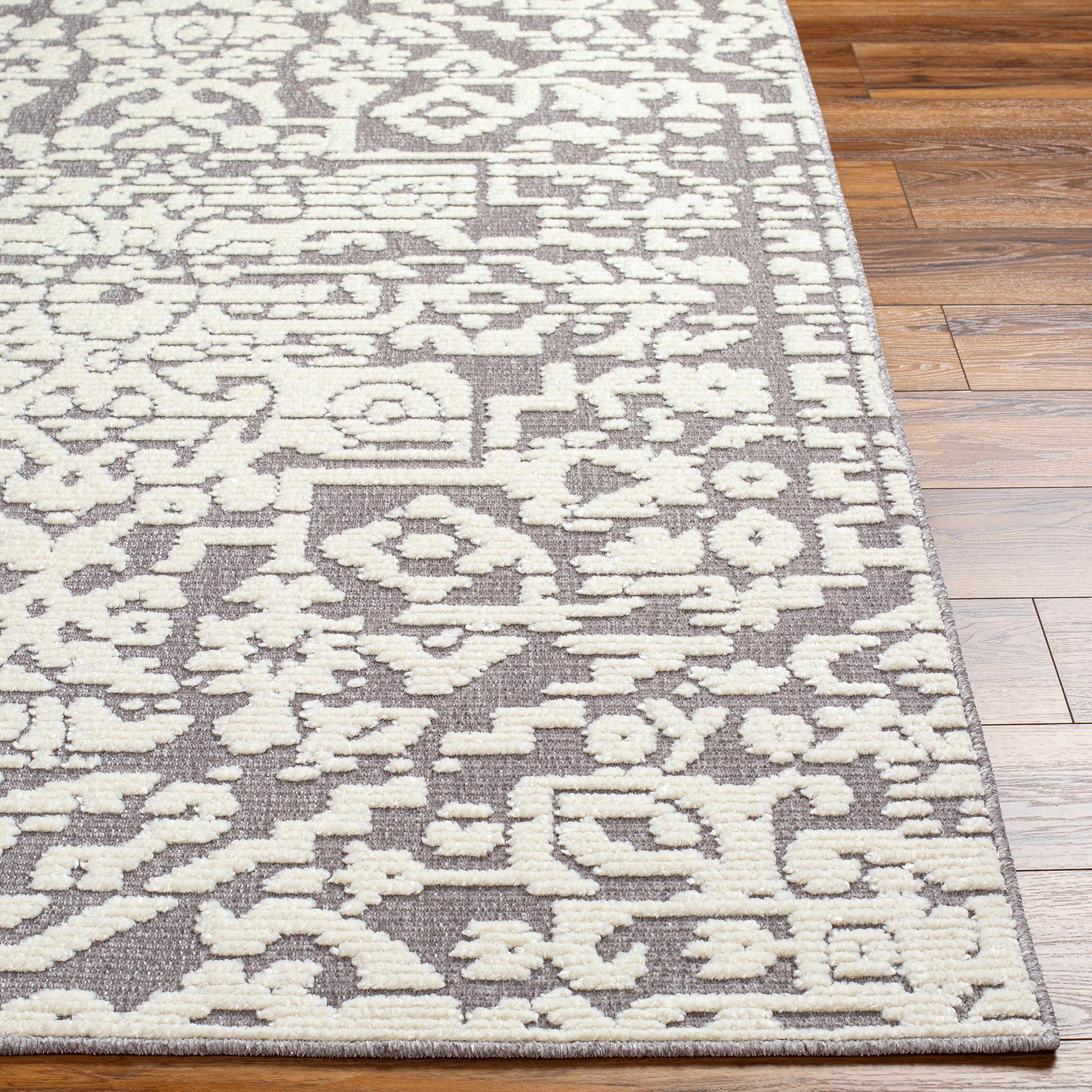 Beren Gray Washable Area Rug - Clearance - Image 5