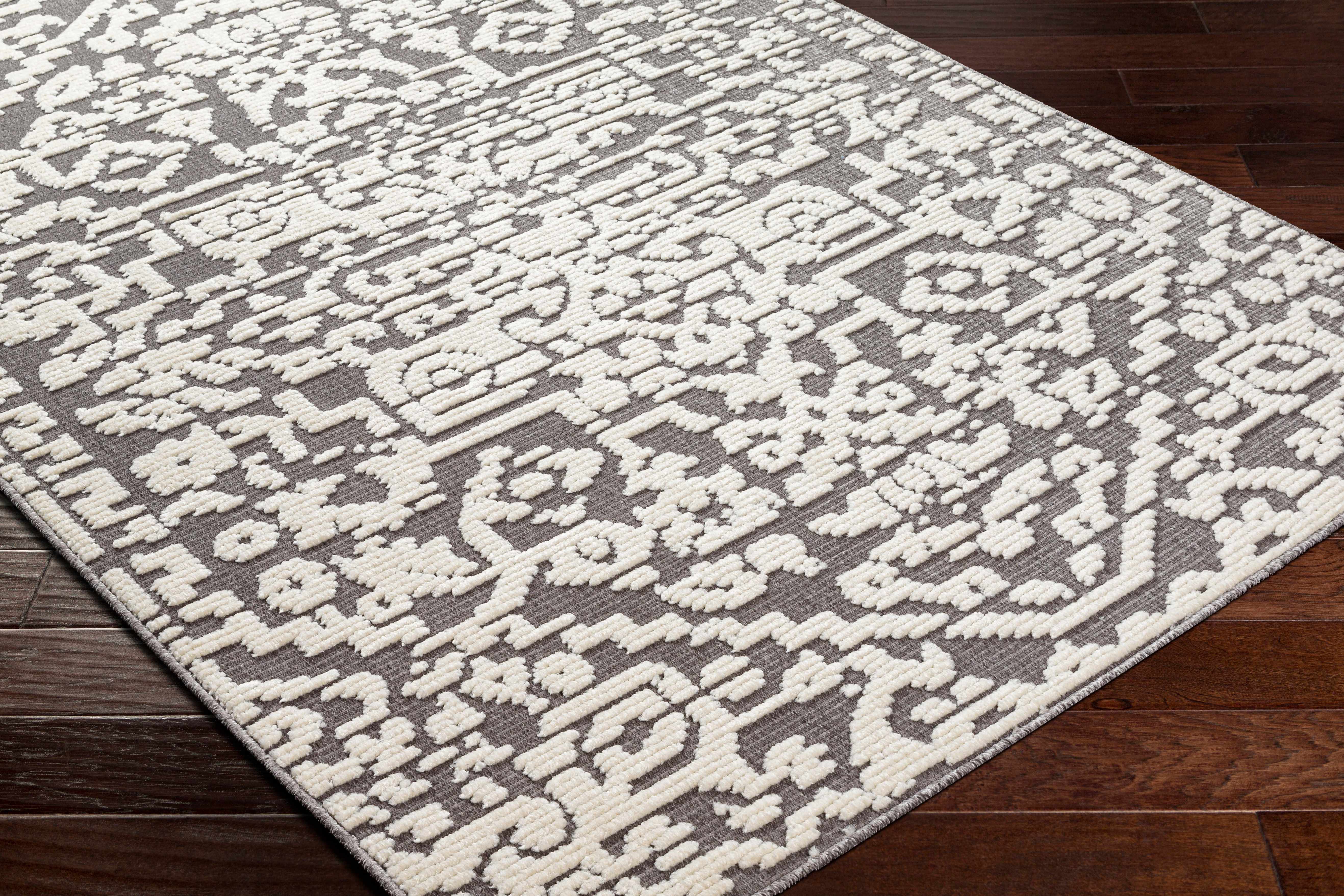 Beren Gray Washable Area Rug - Clearance - Image 9