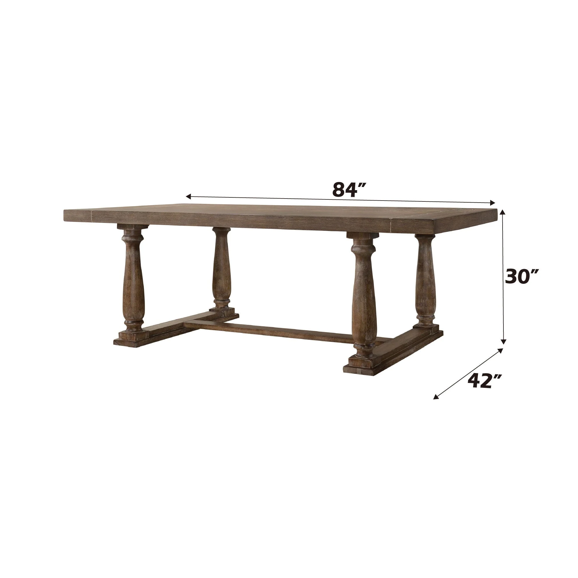 Bernard - Weathered Dining Table - Image 5