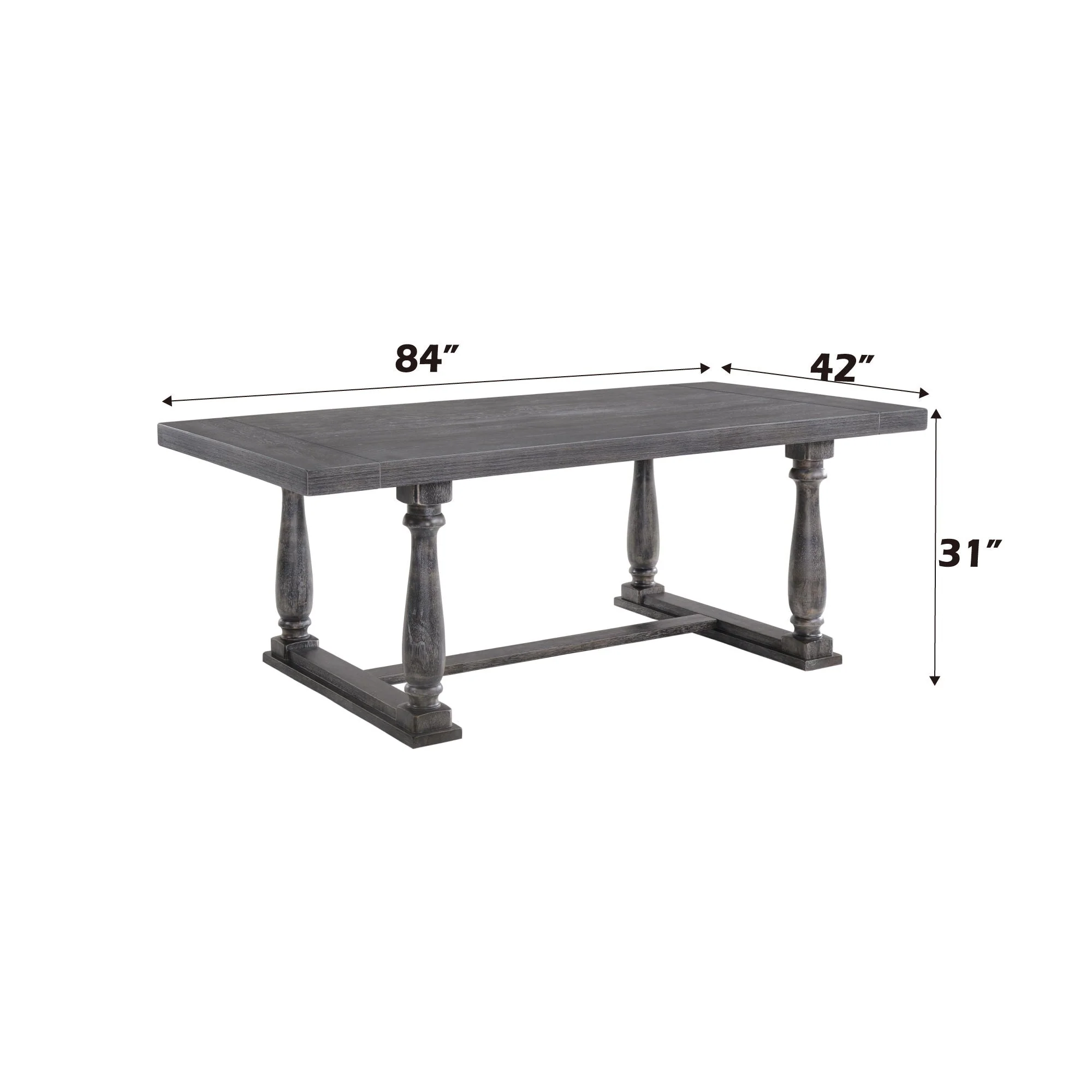 Bernard - Weathered Dining Table - Image 6
