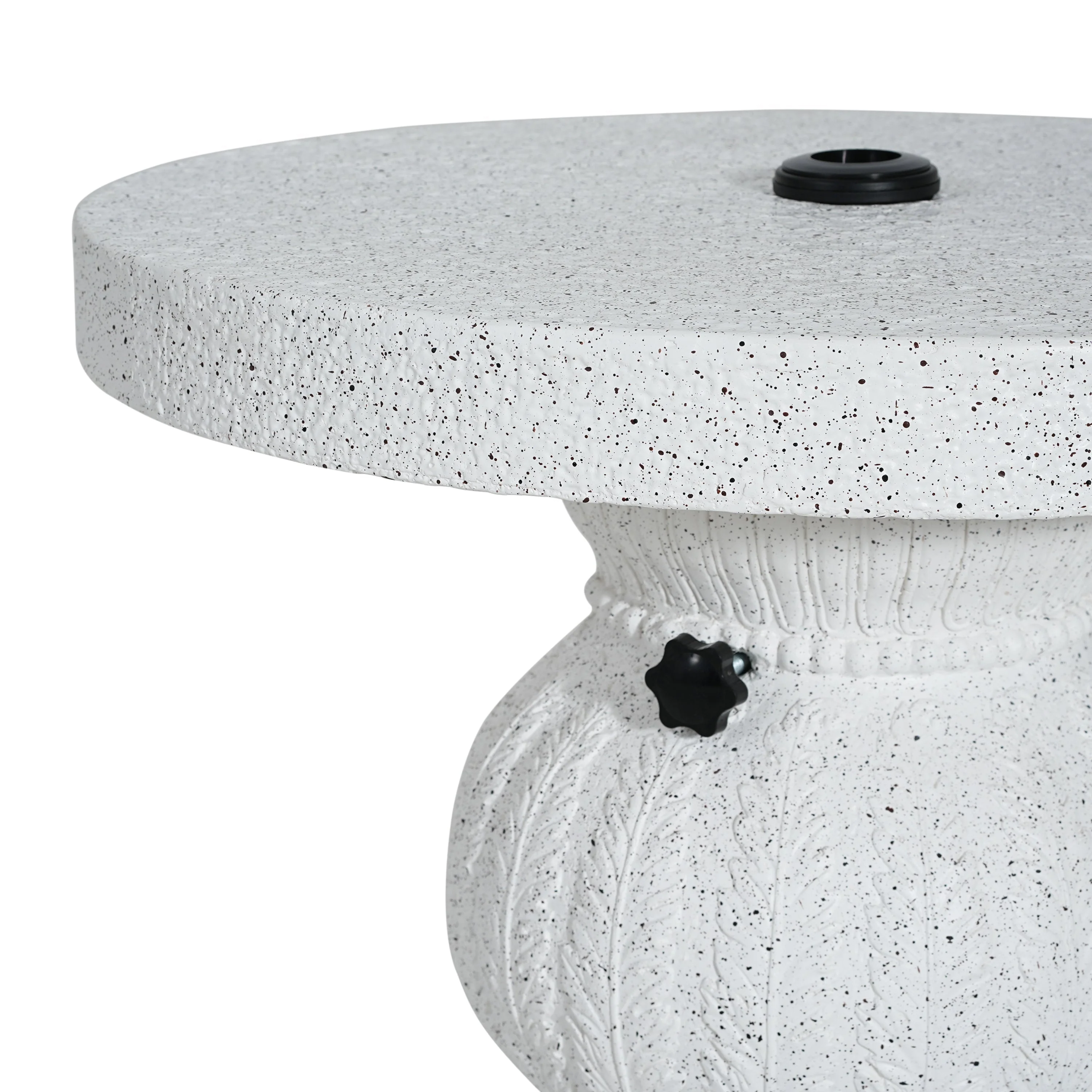 Berra MGO Outdoor Patio Side Table Umbrella Base with Sand-Filling Design - Image 10