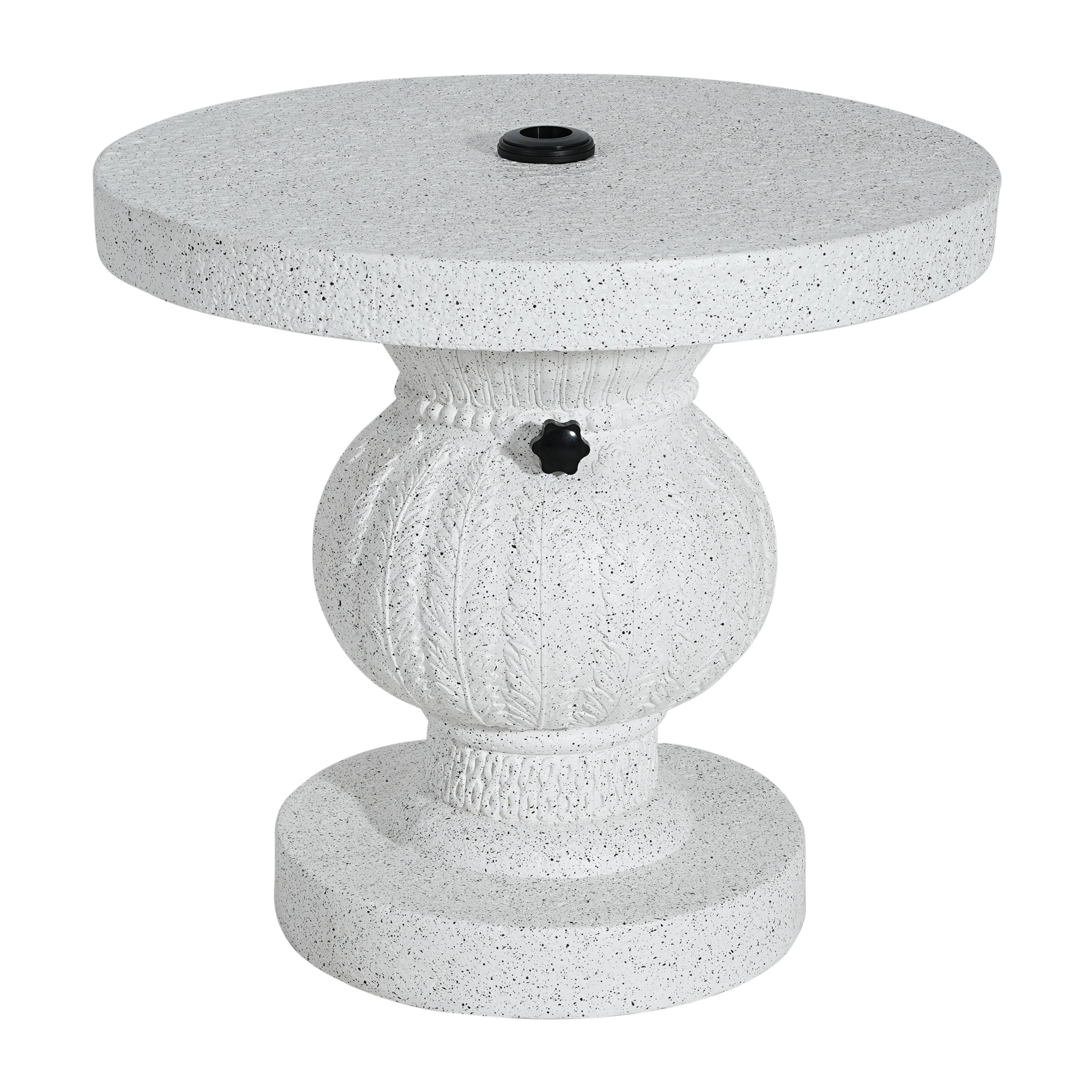 Berra MGO Outdoor Patio Side Table Umbrella Base with Sand-Filling Design - Image 3