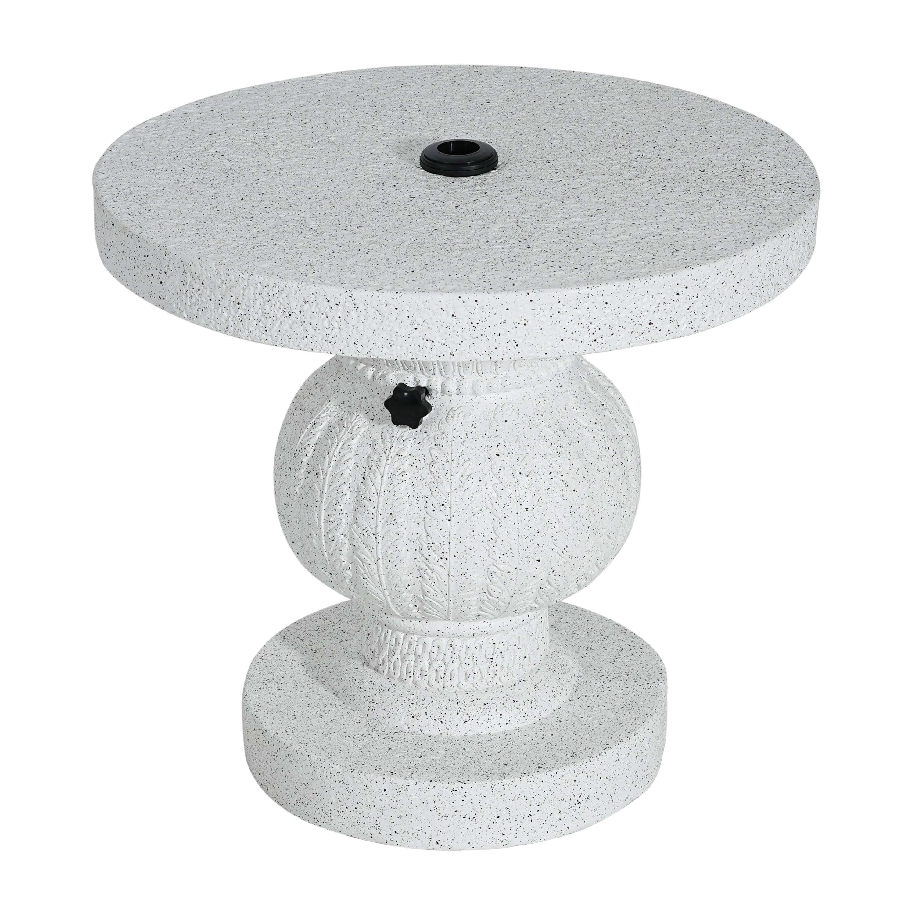 Berra MGO Outdoor Patio Side Table Umbrella Base with Sand-Filling Design - Image 4