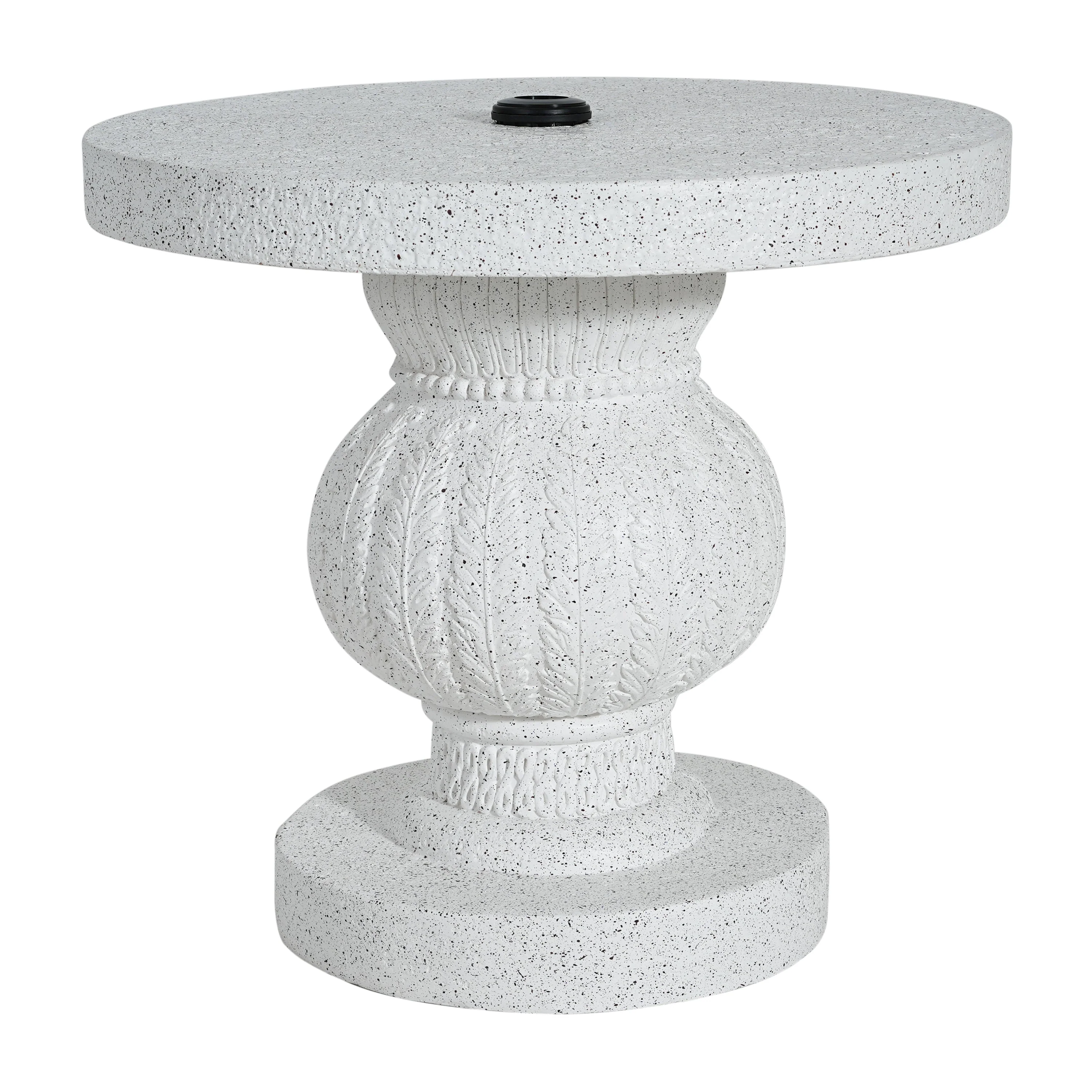 Berra MGO Outdoor Patio Side Table Umbrella Base with Sand-Filling Design - Image 5