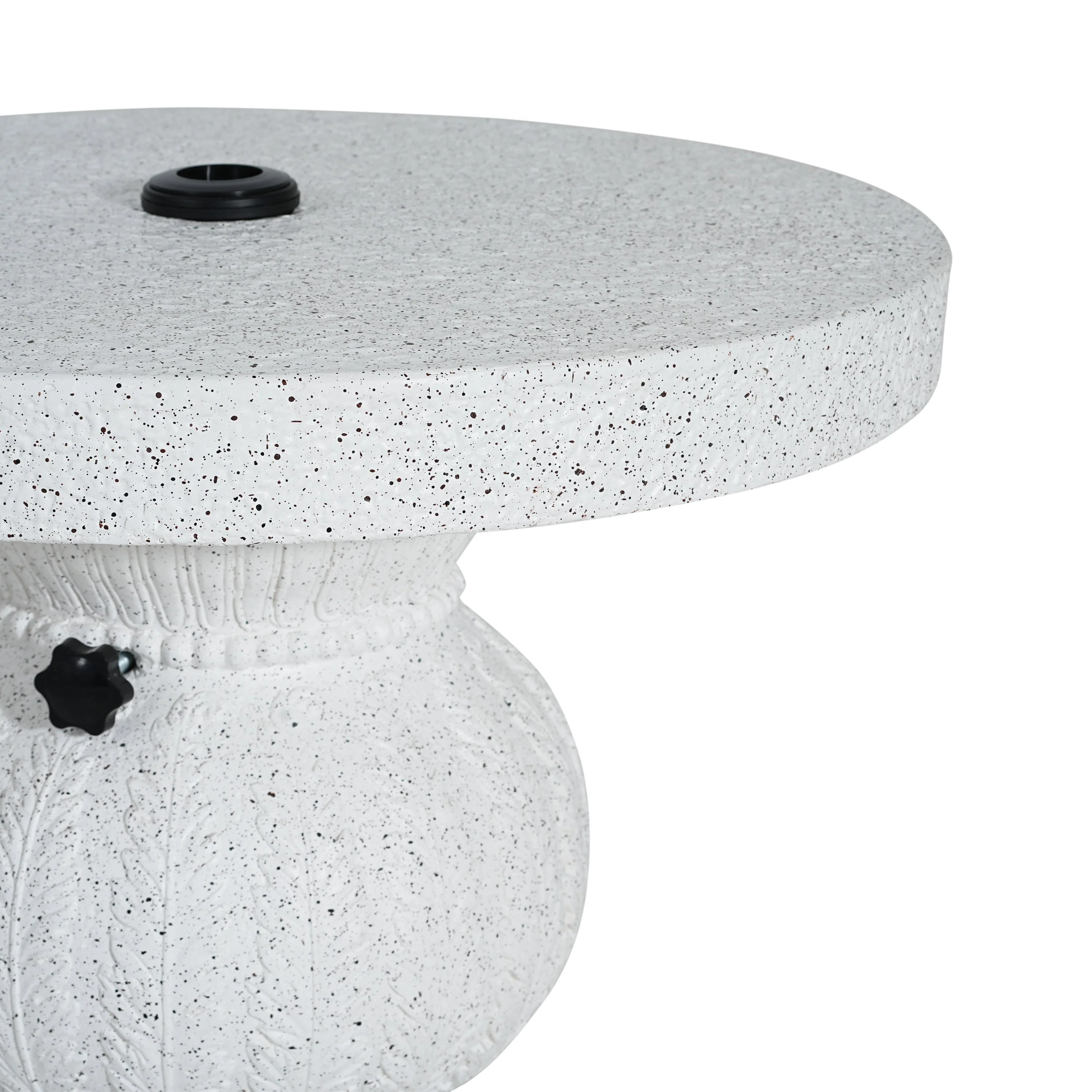 Berra MGO Outdoor Patio Side Table Umbrella Base with Sand-Filling Design - Image 9