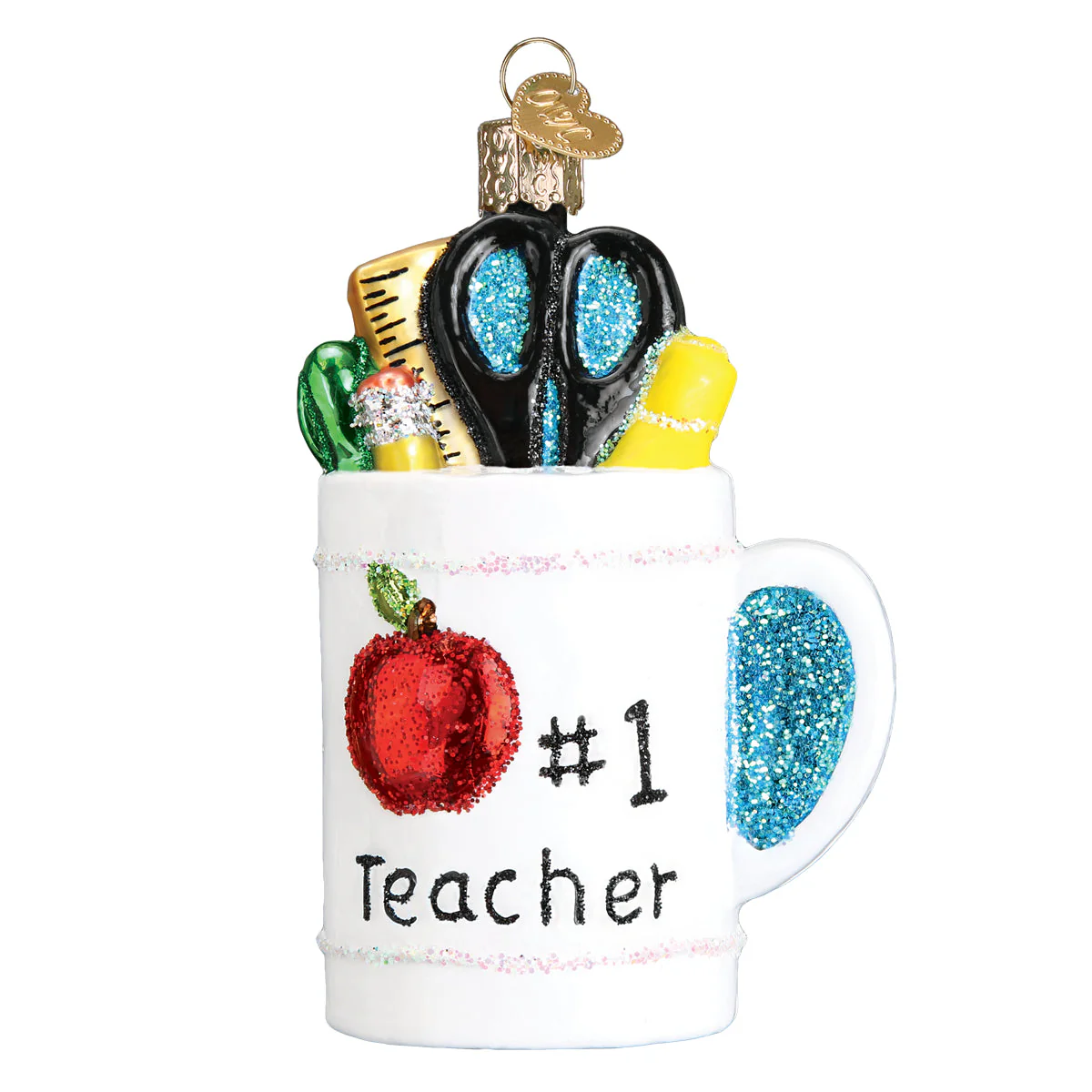 Best Teacher Mug Ornament - Image 3
