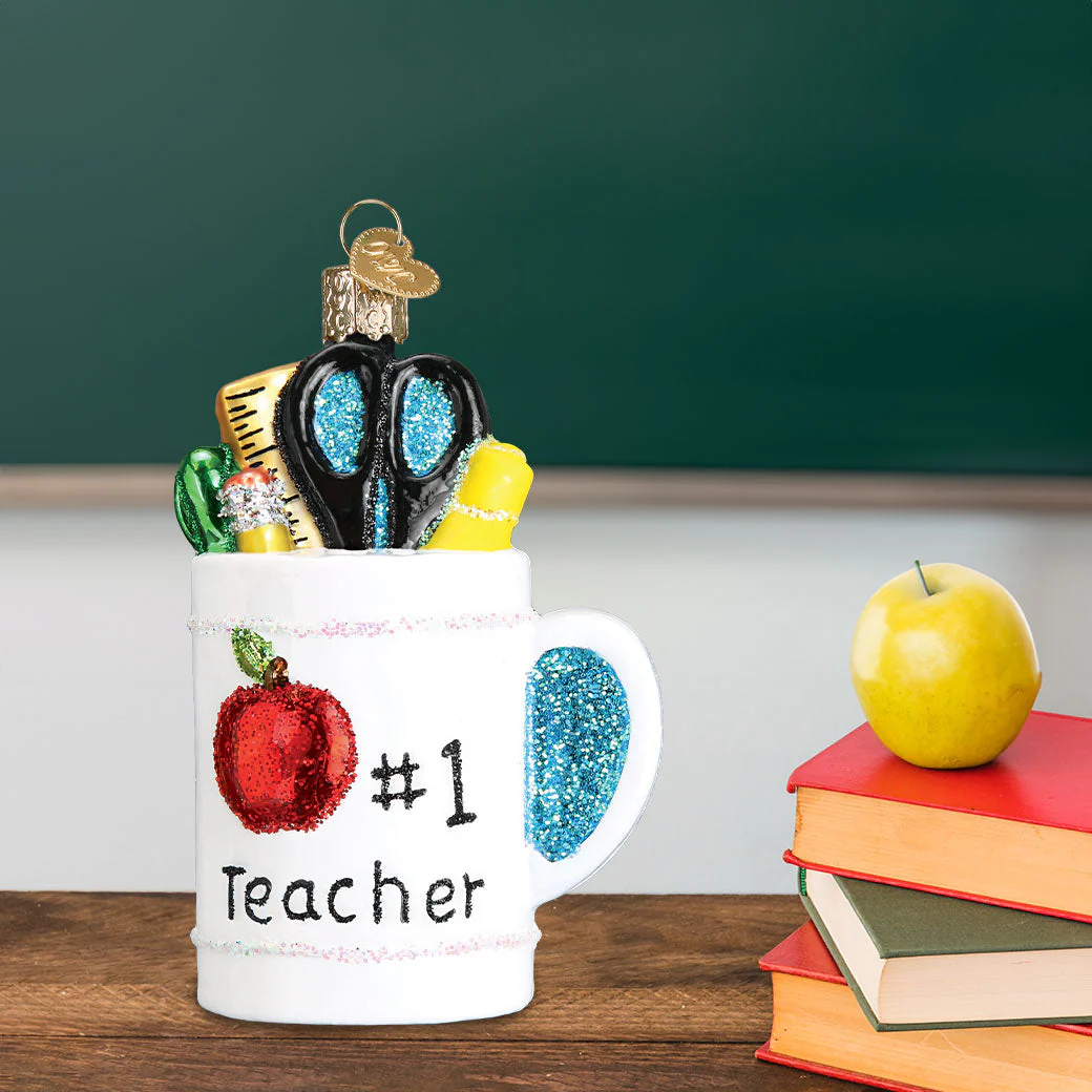 Best Teacher Mug Ornament - Image 6