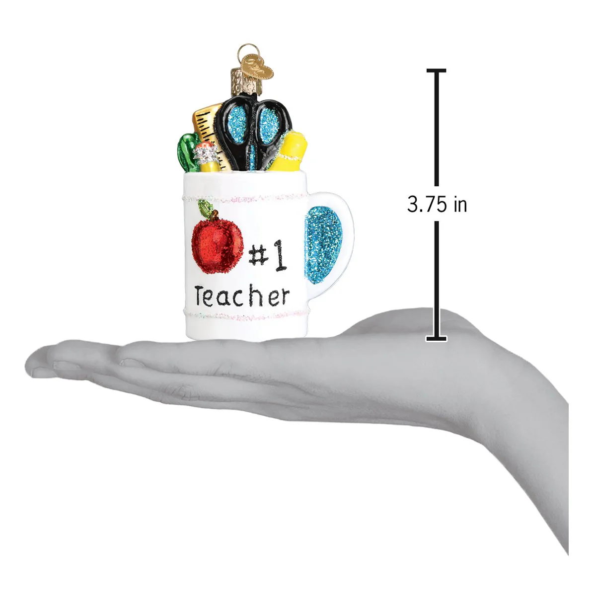 Best Teacher Mug Ornament - Image 7