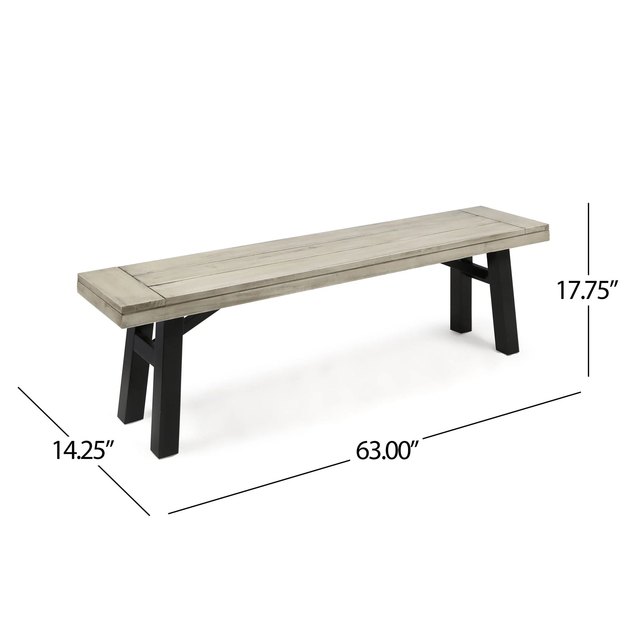 Bettina Gray Bench - Image 2