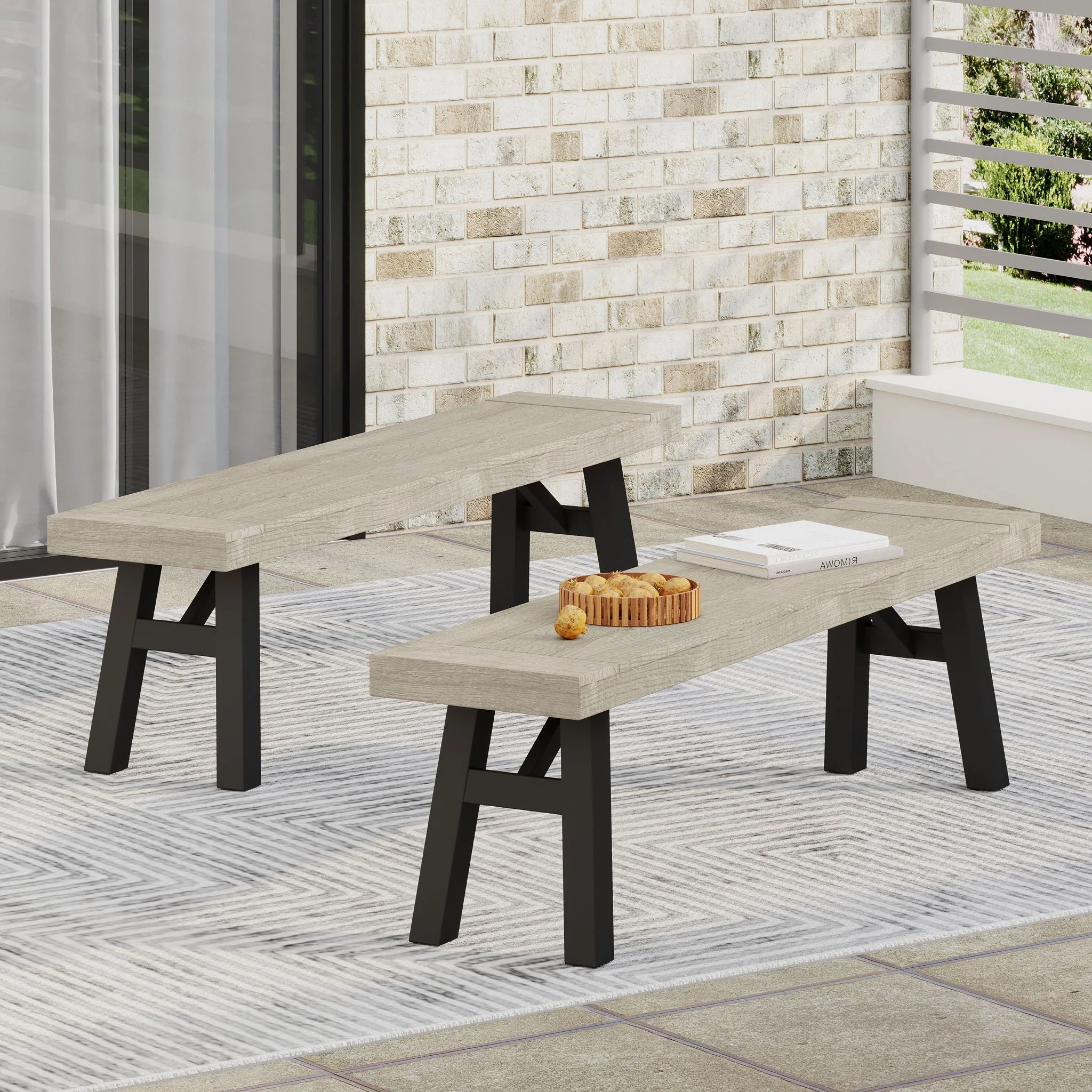 Bettina Gray Bench - Image 3