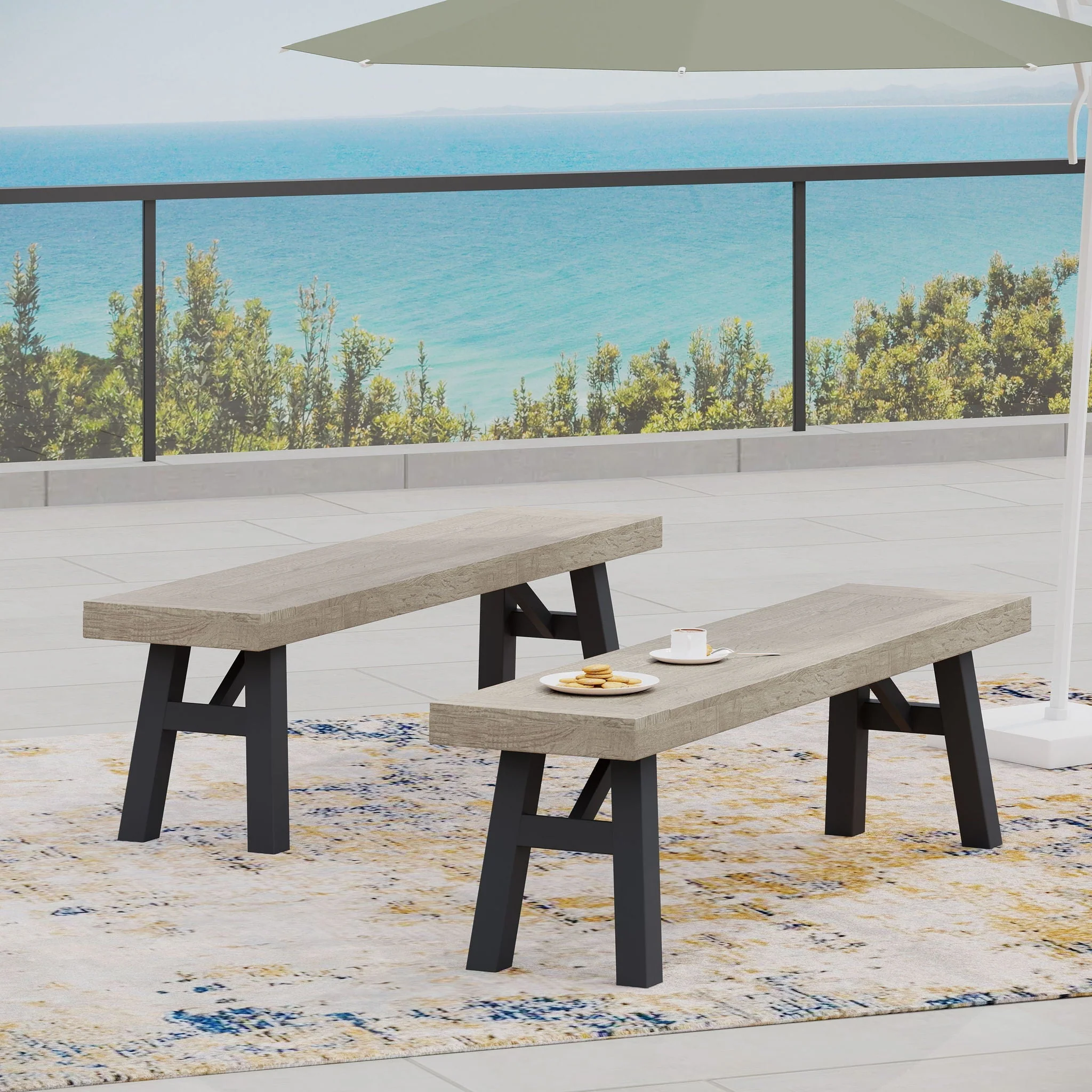 Bettina Gray Bench - Image 4
