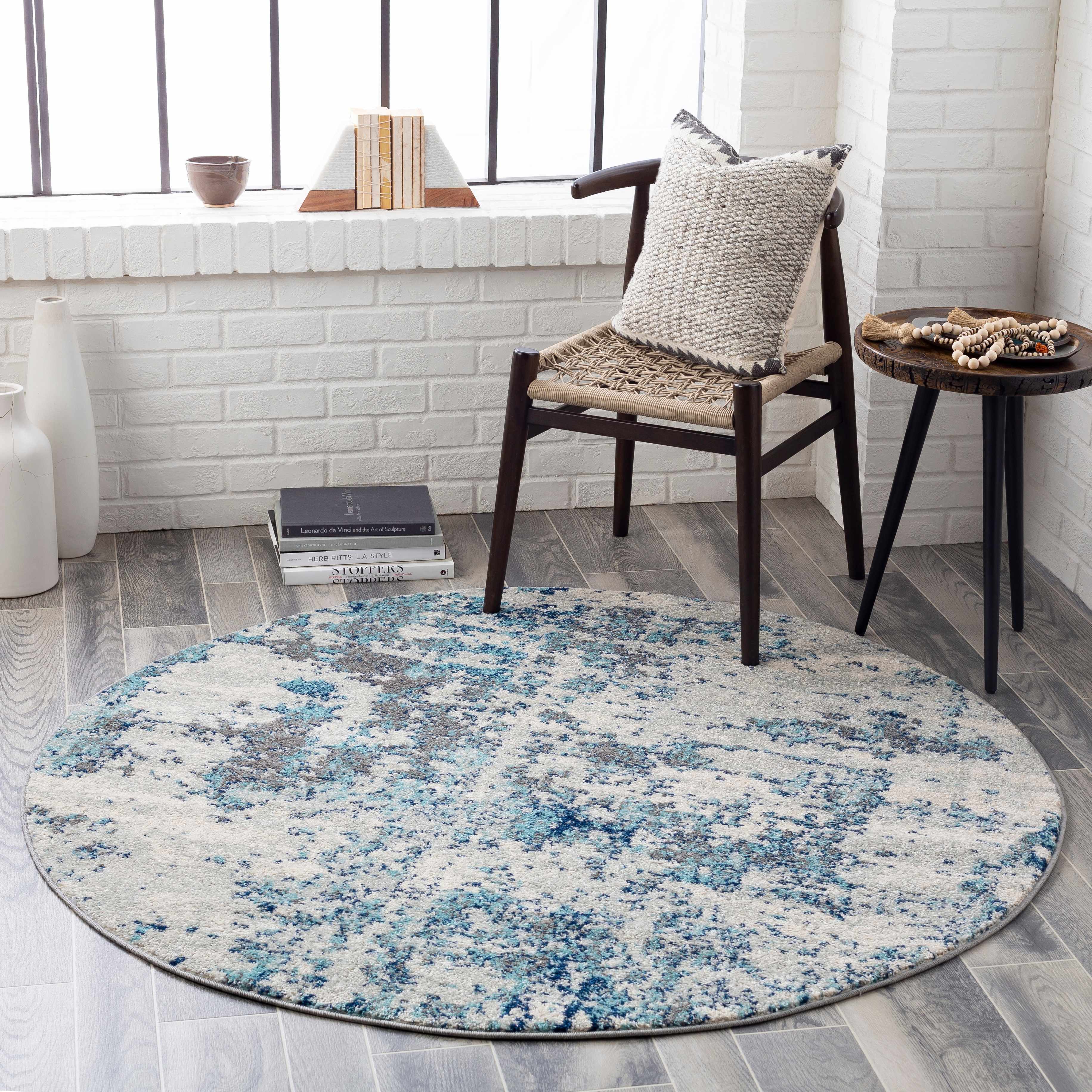 Beverly Abstract Blue Area Rug - Image 16