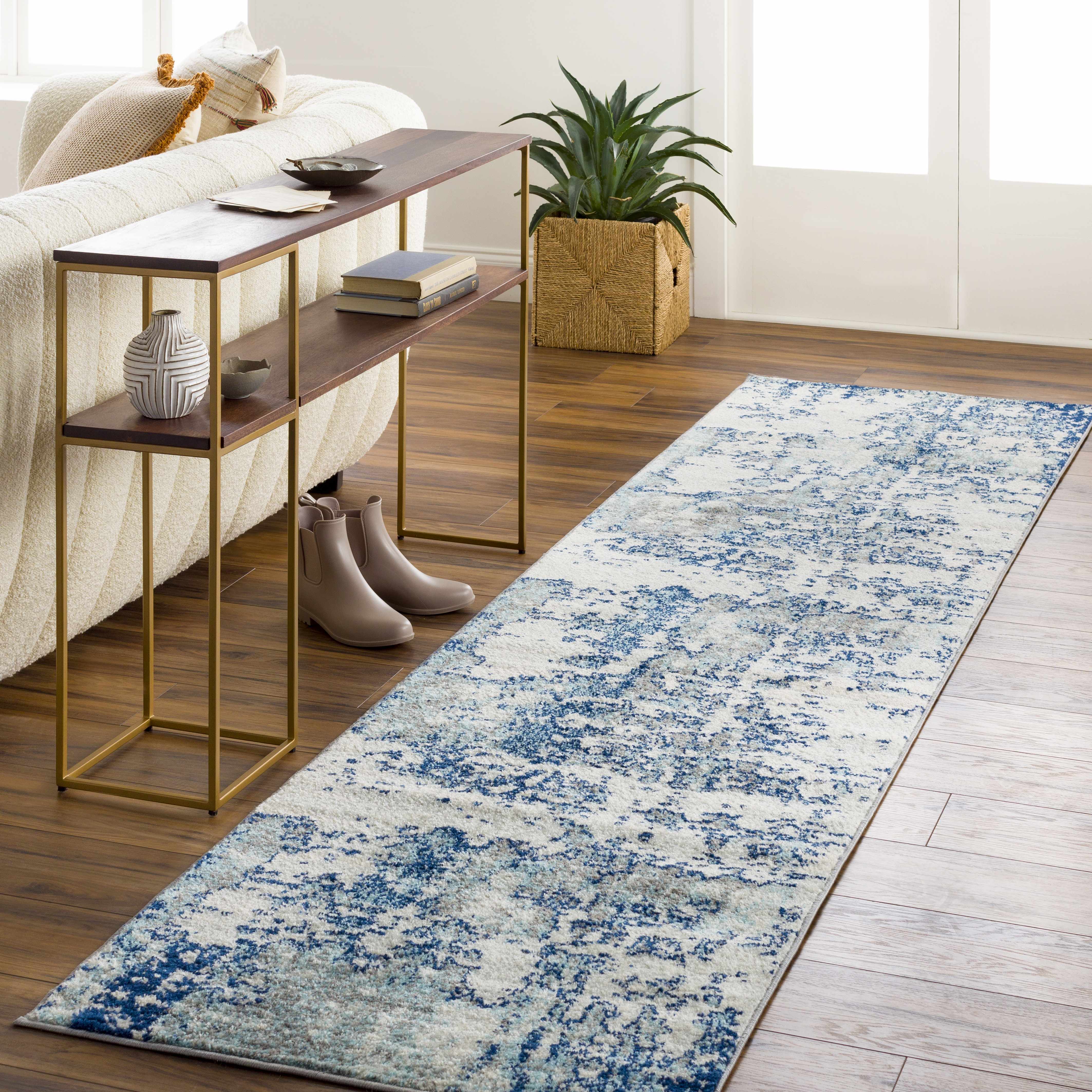 Beverly Abstract Blue Area Rug - Image 21
