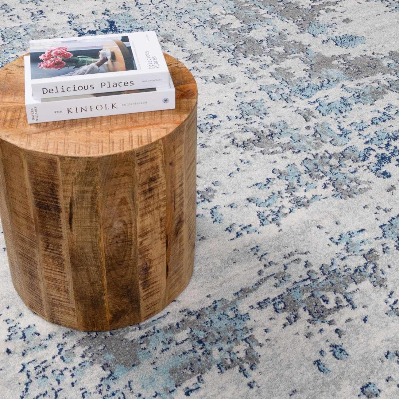 Beverly Abstract Blue Area Rug - Image 31