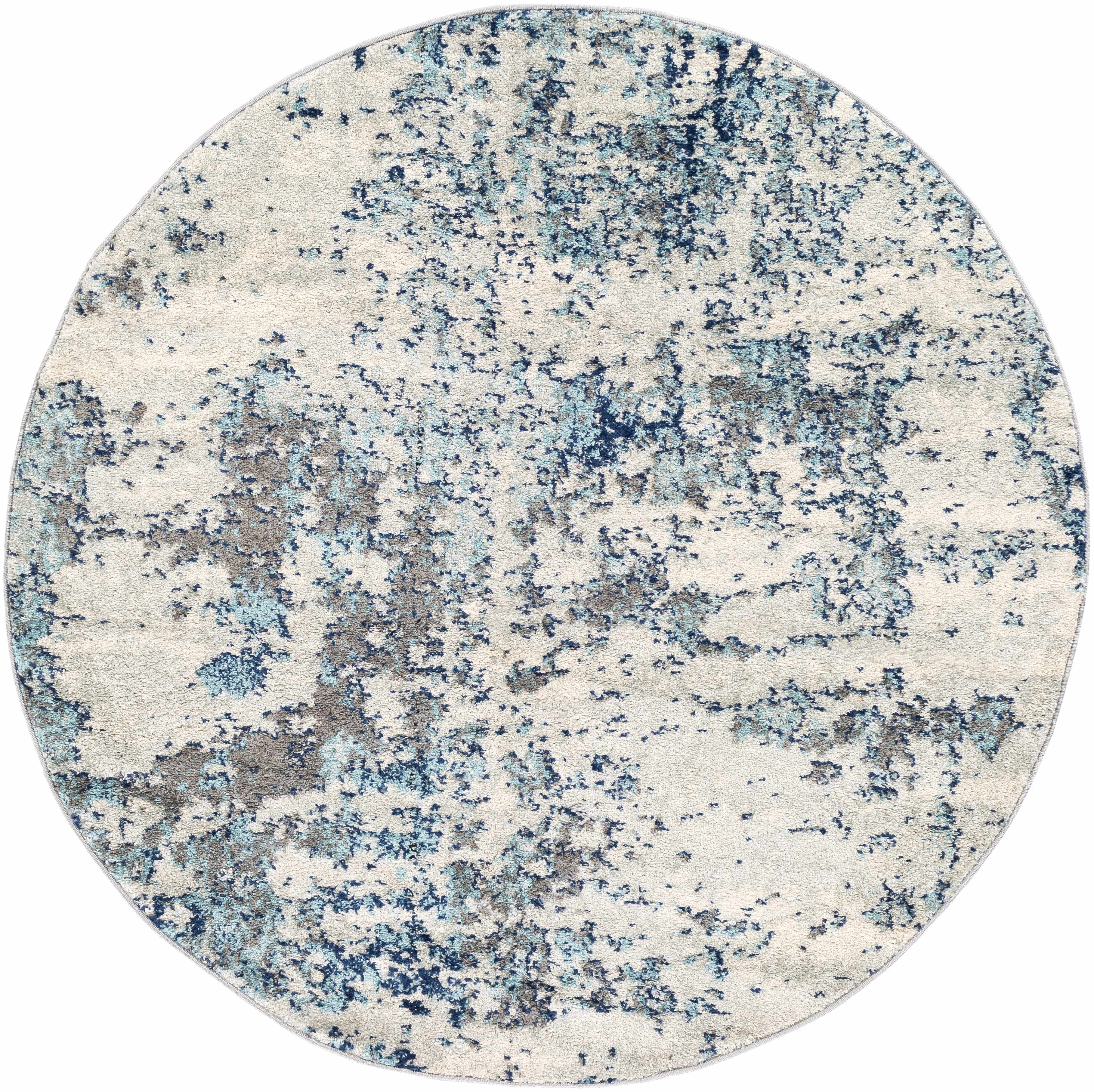 Beverly Abstract Blue Area Rug - Image 6
