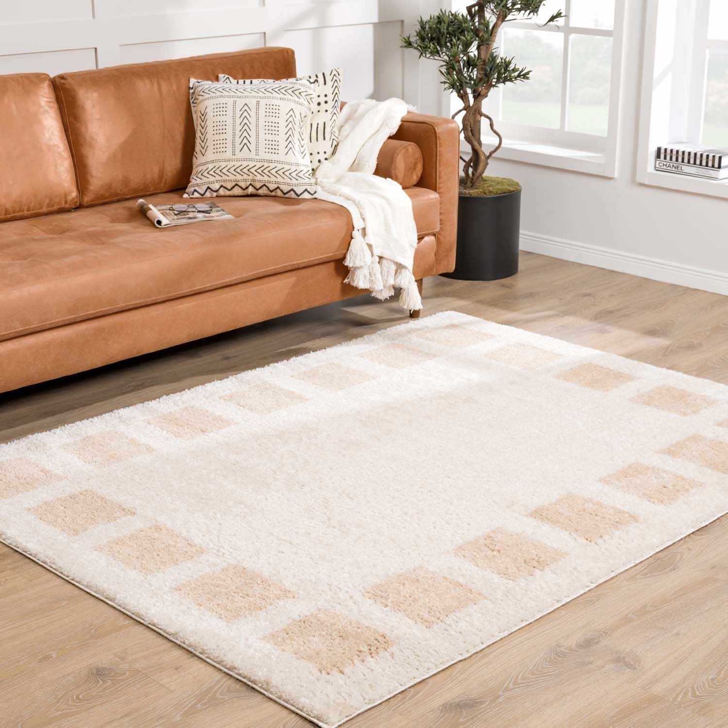 Beynon Beige Washable Area Rug - Image 3