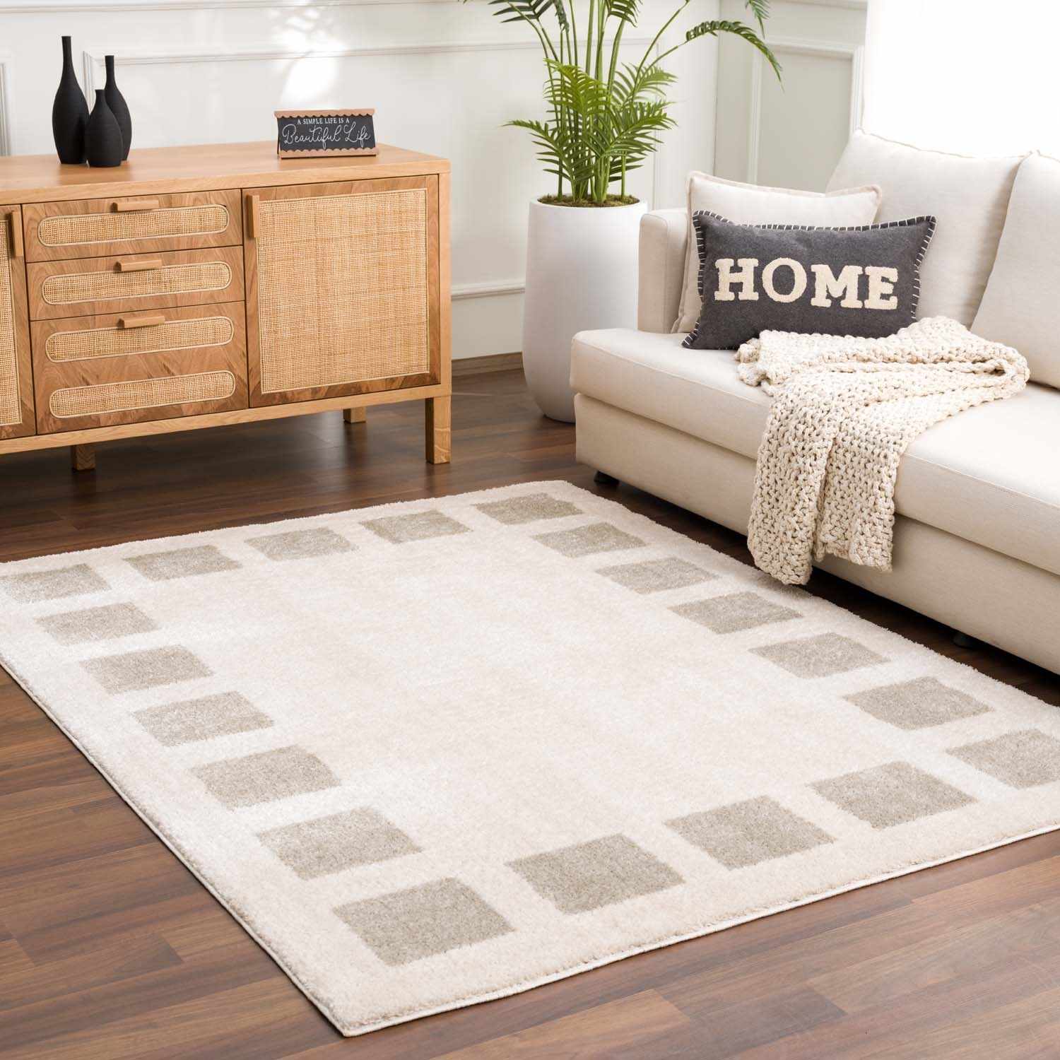 Beynon Gray Washable Area Rug - Image 2