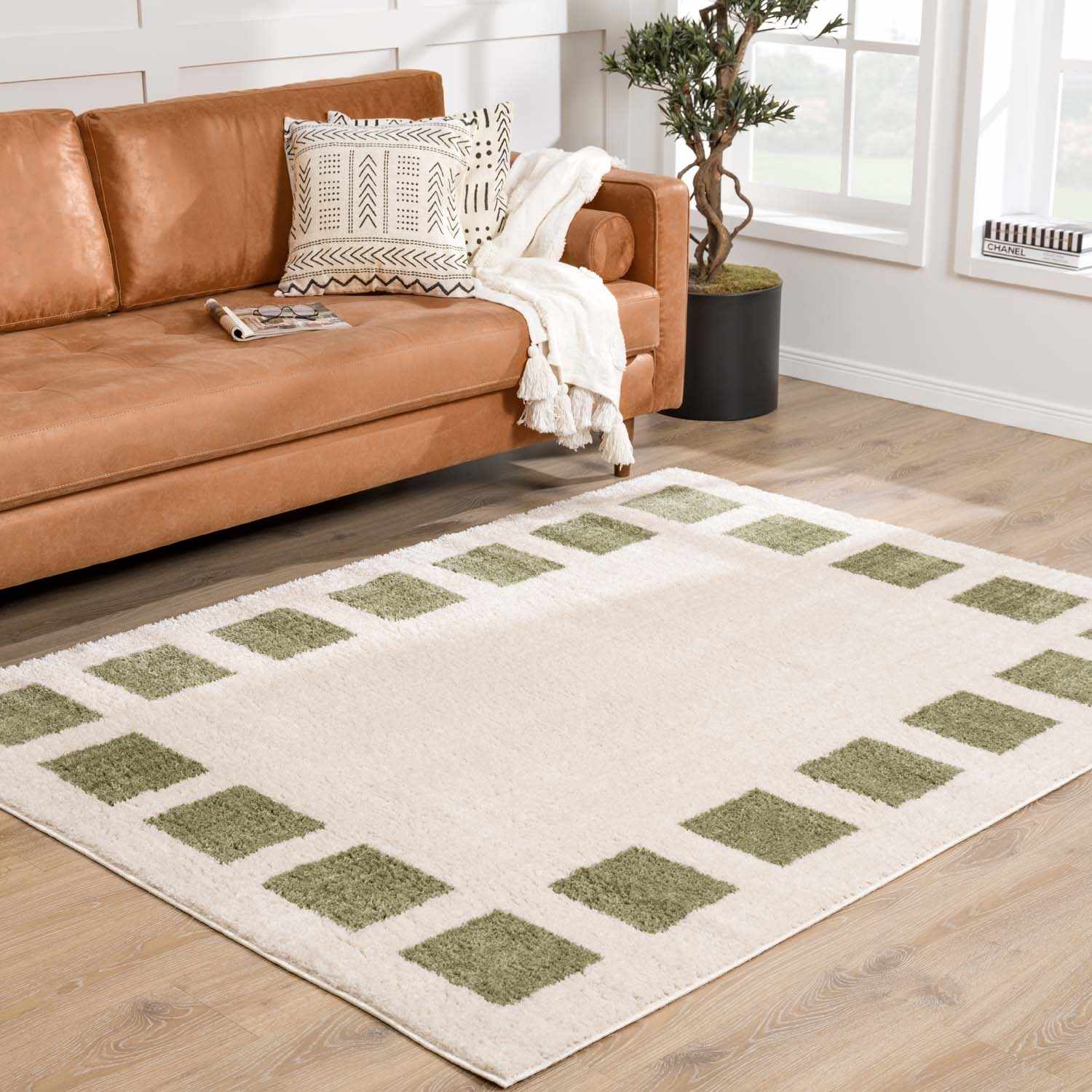 Beynon Green Washable Area Rug - Image 3