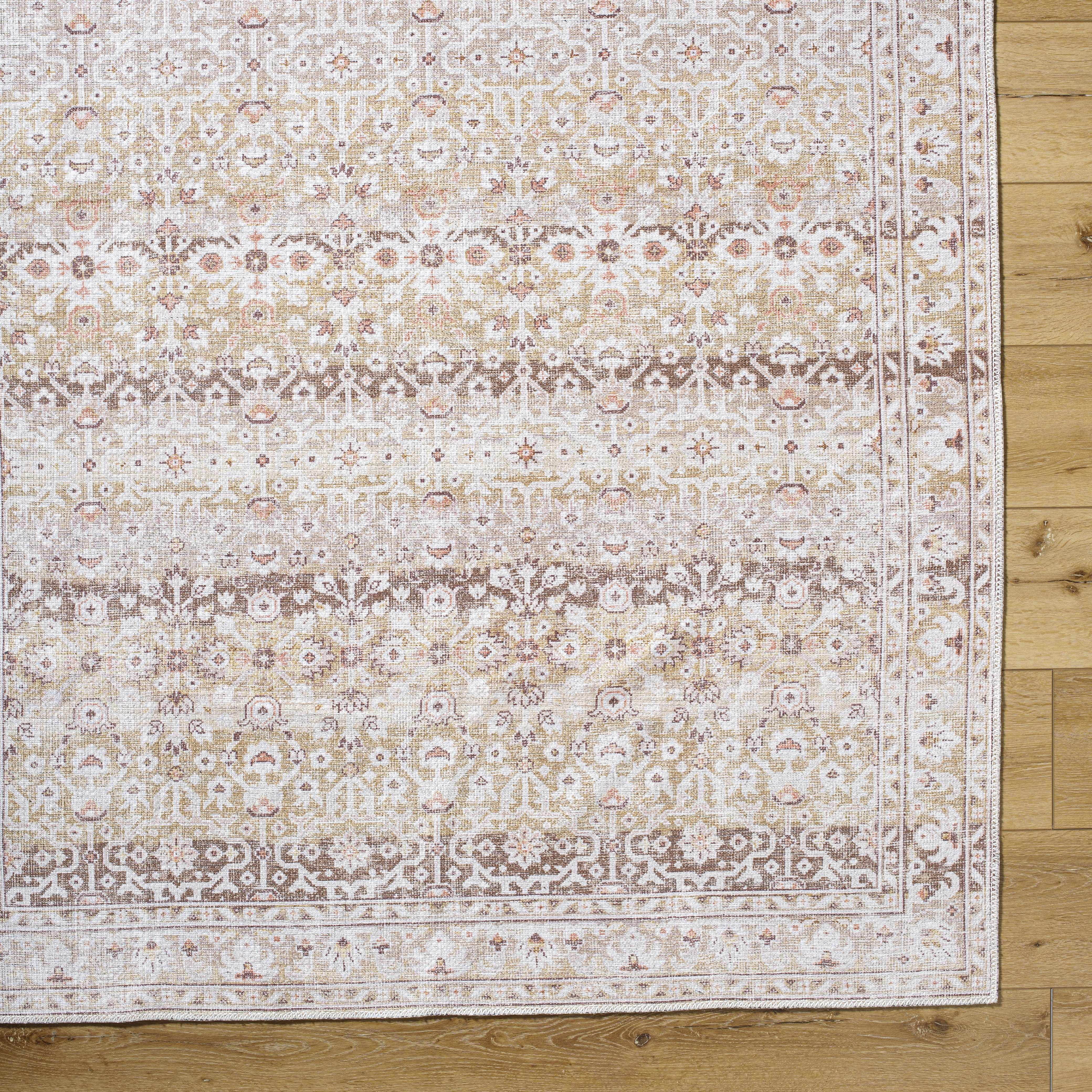 Bienna Vintage Flat Pile Washable Rug - Image 8