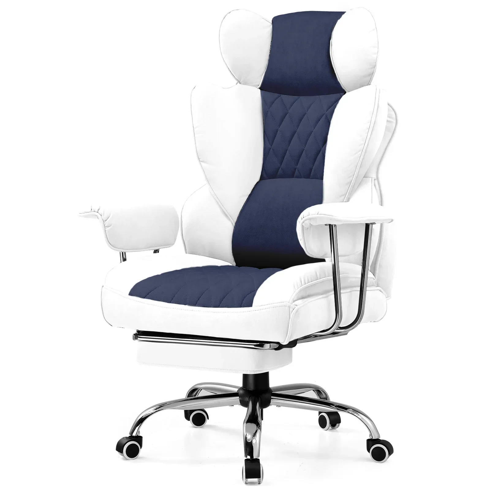 Big and Tall Gaming Chair Pocket Spring Lumbar Support Ergonomic Office Chair - Image 12