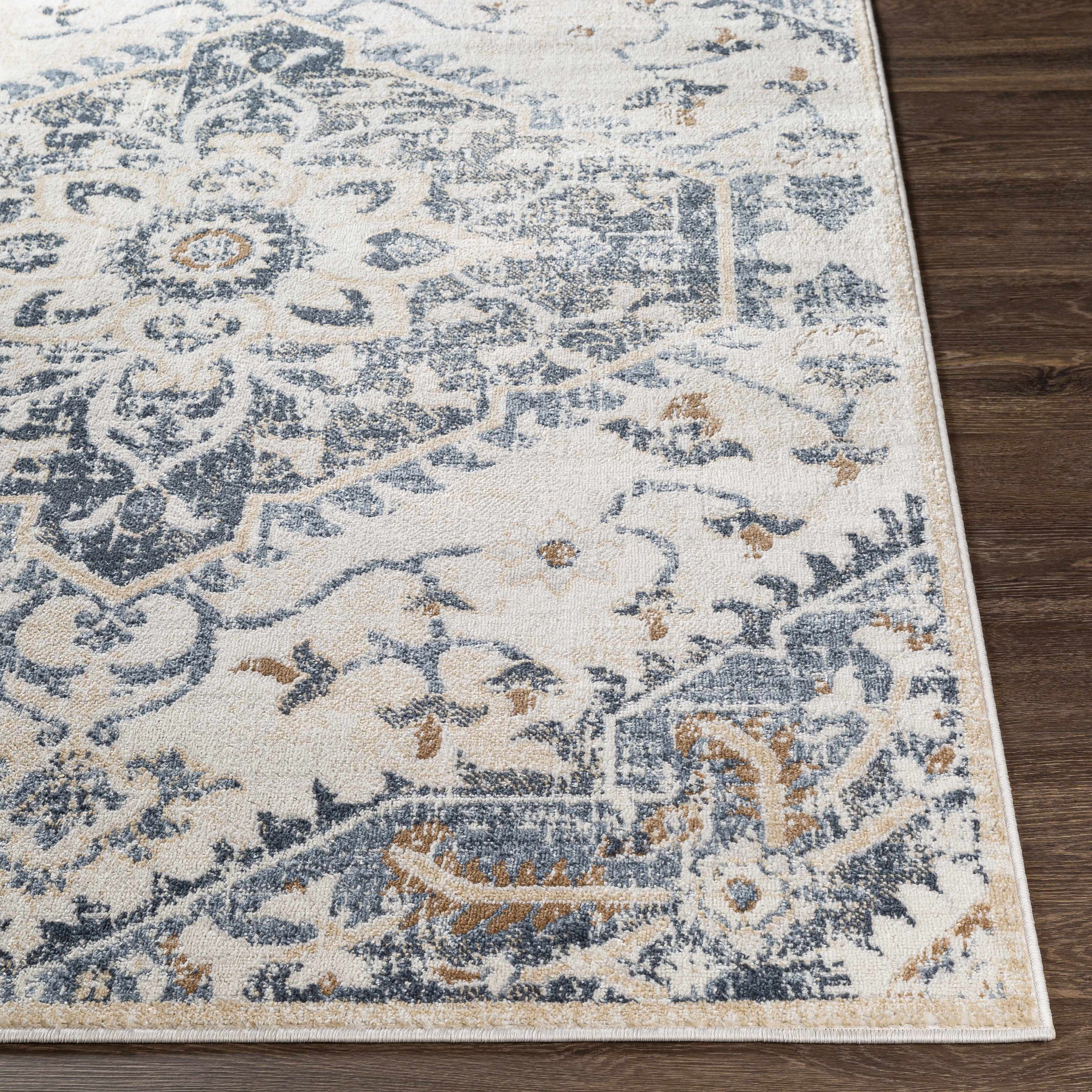 Biggleswade Denim Medallion Area Rug - Image 3