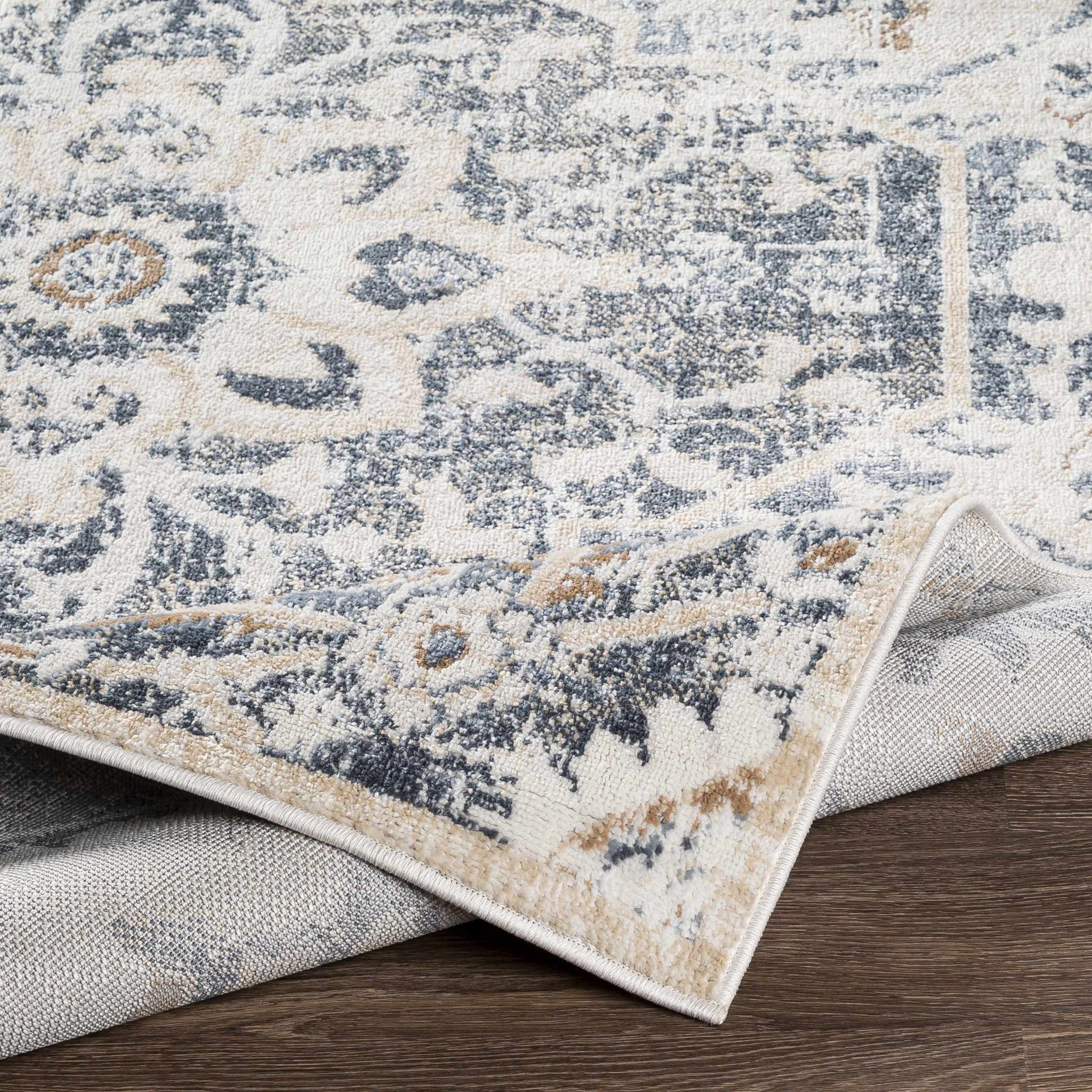 Biggleswade Denim Medallion Area Rug - Image 4