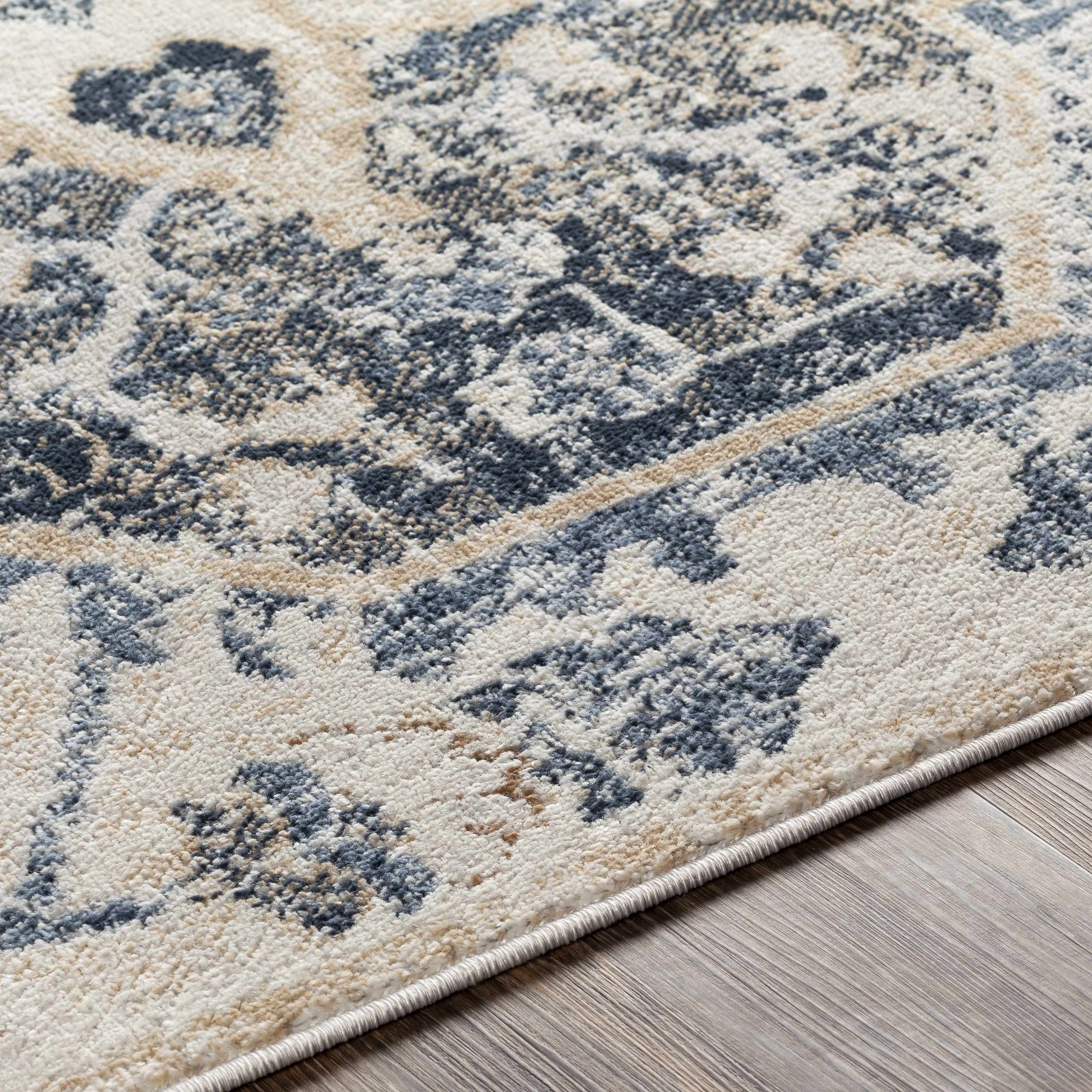Biggleswade Denim Medallion Area Rug - Image 6
