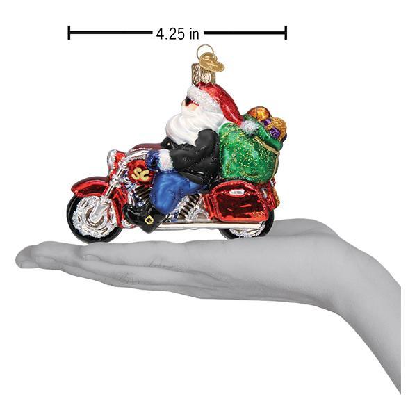 Biker Santa Ornament - Image 6