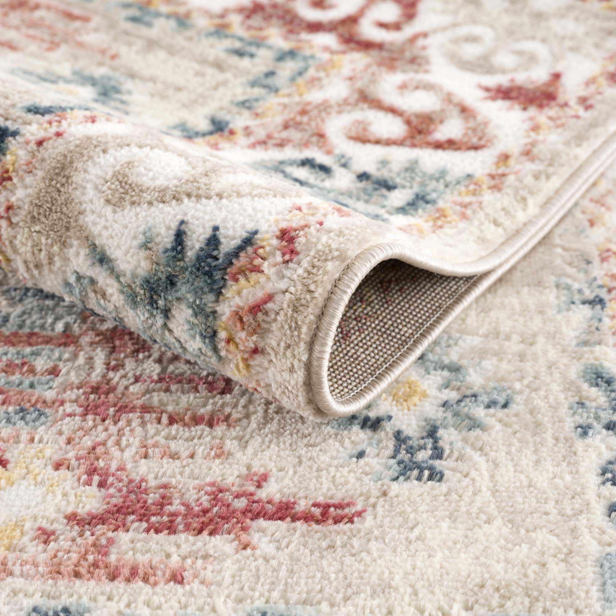 Bindi Blue & Rose Area Rug - Clearance - Image 5