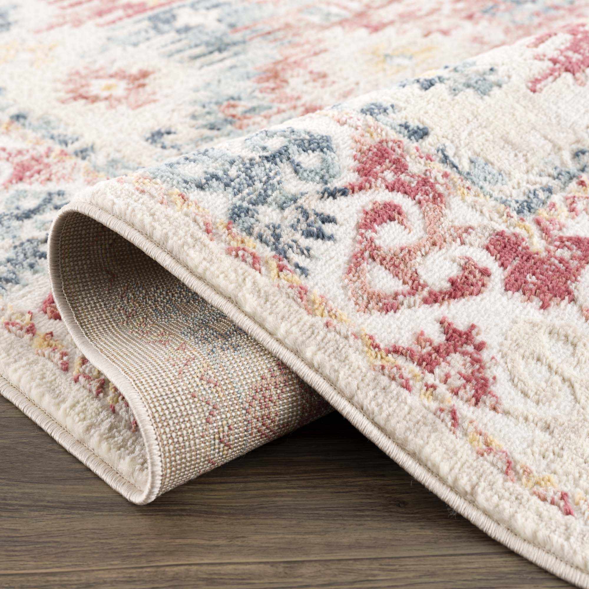 Bindi Blue & Rose Area Rug - Clearance - Image 6