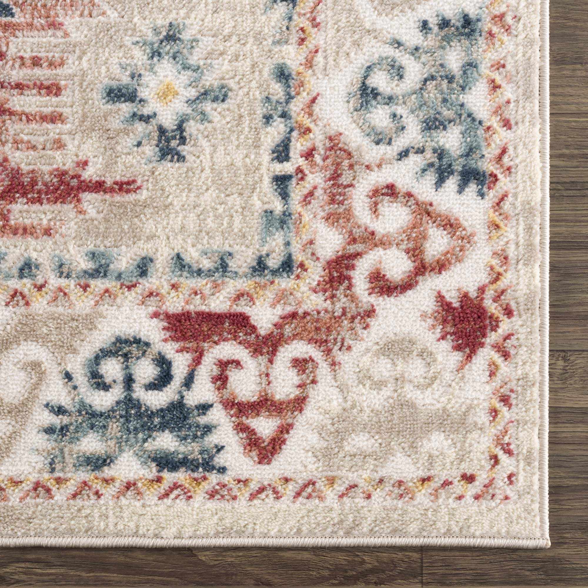 Bindi Blue & Rose Area Rug - Clearance - Image 7