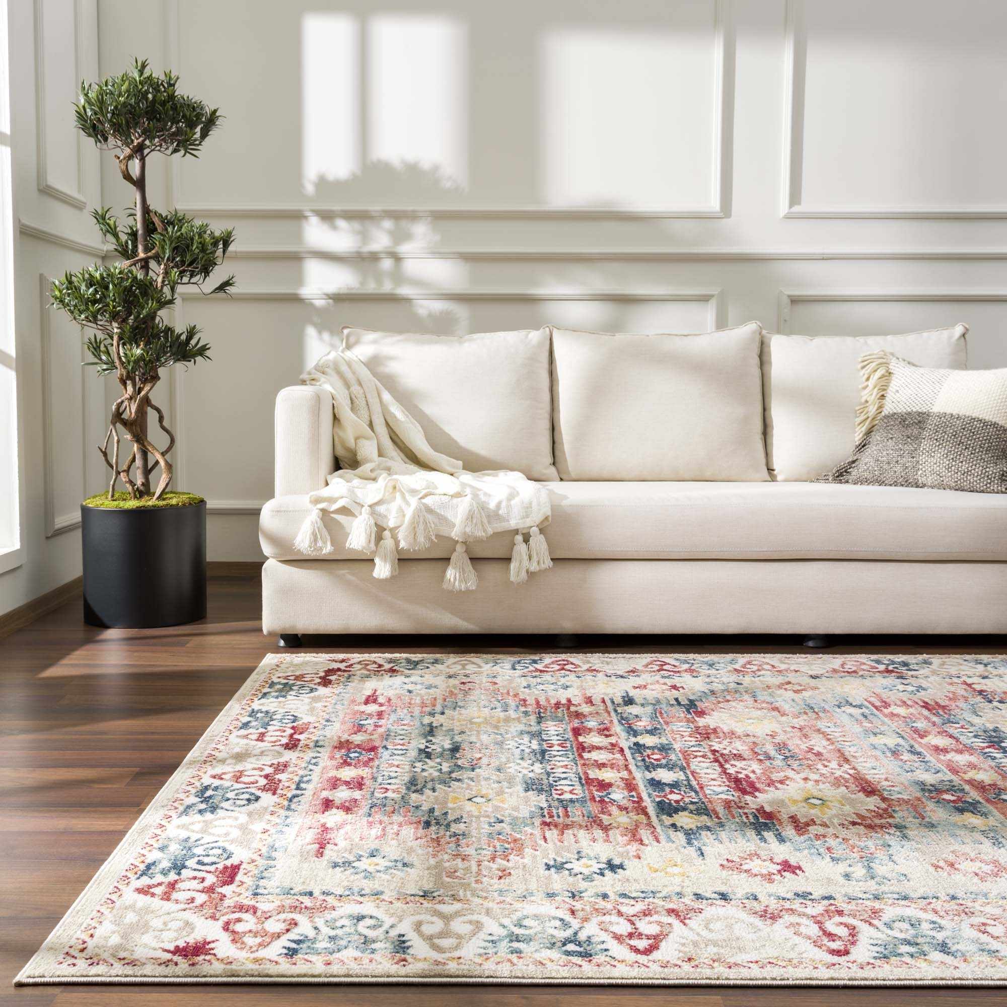 Bindi Blue & Rose Area Rug - Clearance - Image 9