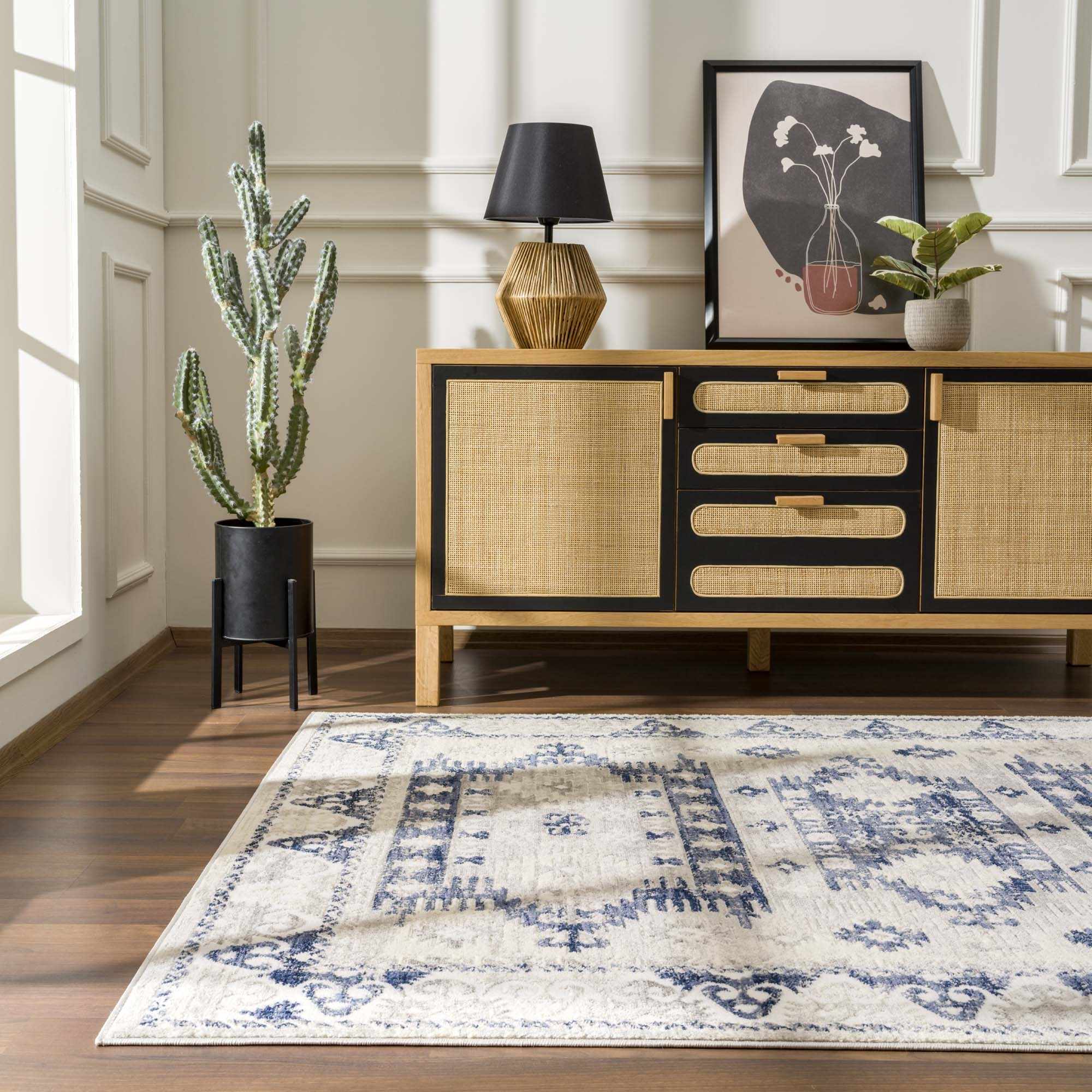 Bindi Navy Area Rug - Clearance - Image 11