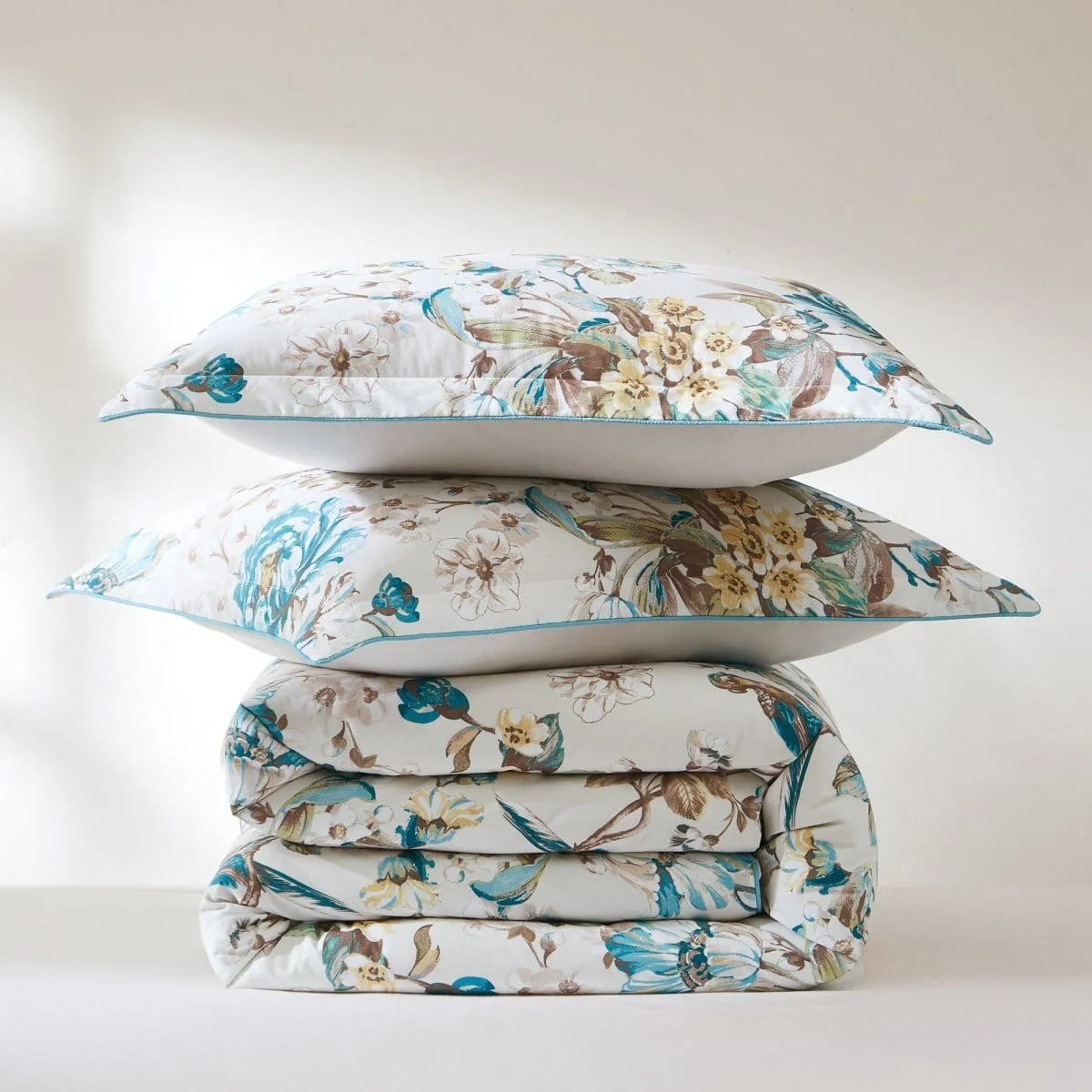 Bird And Hydrangea Reversible Cotton Duvet Cover Set - Image 11