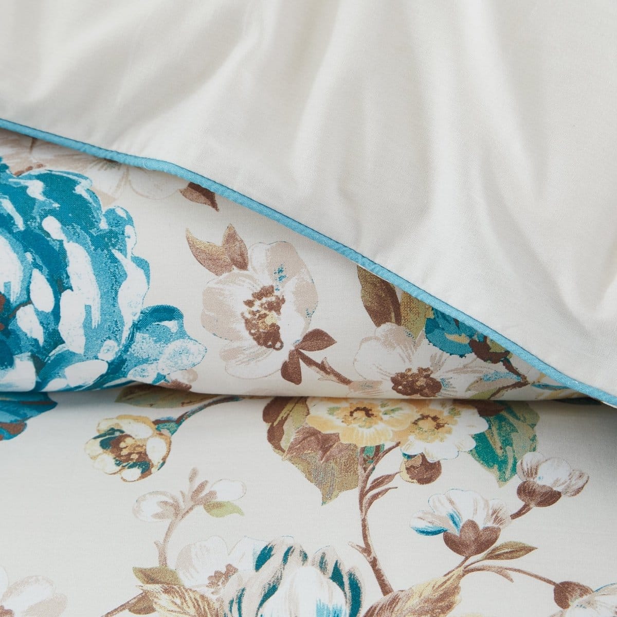 Bird And Hydrangea Reversible Cotton Duvet Cover Set - Image 7