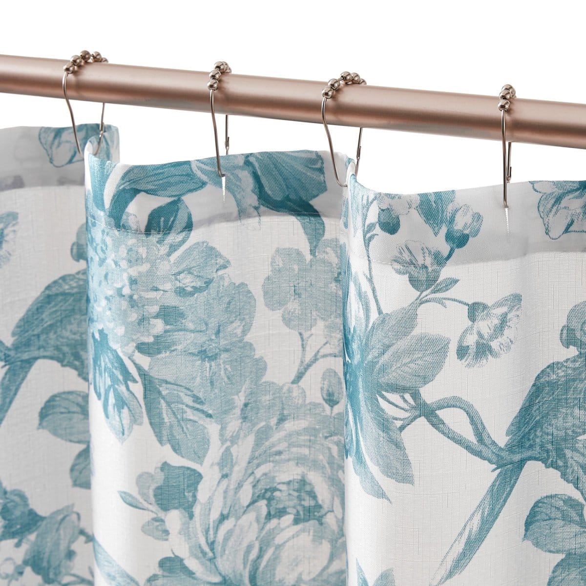 Bird And Hydrangea Toile Shower Curtain - Image 2