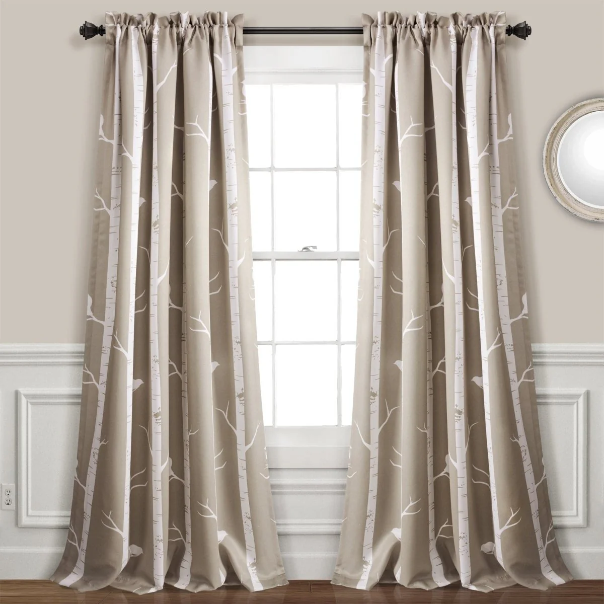 Bird on the Tree Light Filtering Window Curtain Set - Image 8