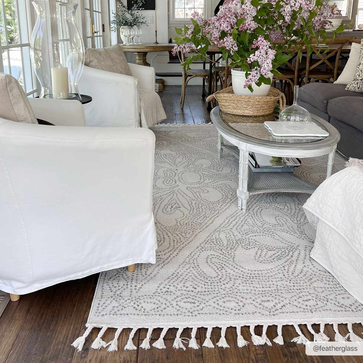 Birdwood Cream & Brown Area Rug - Image 2